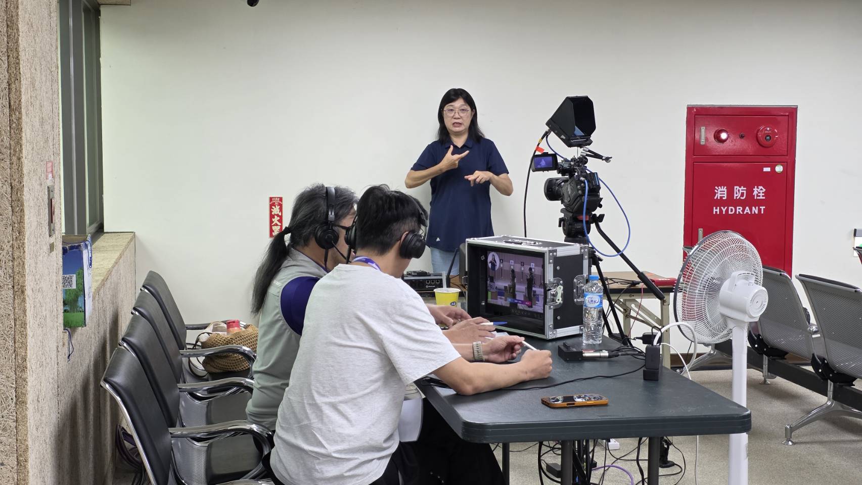 新北市體育局與社會局合作為本屆全障運聽障項目提供手語播報服務