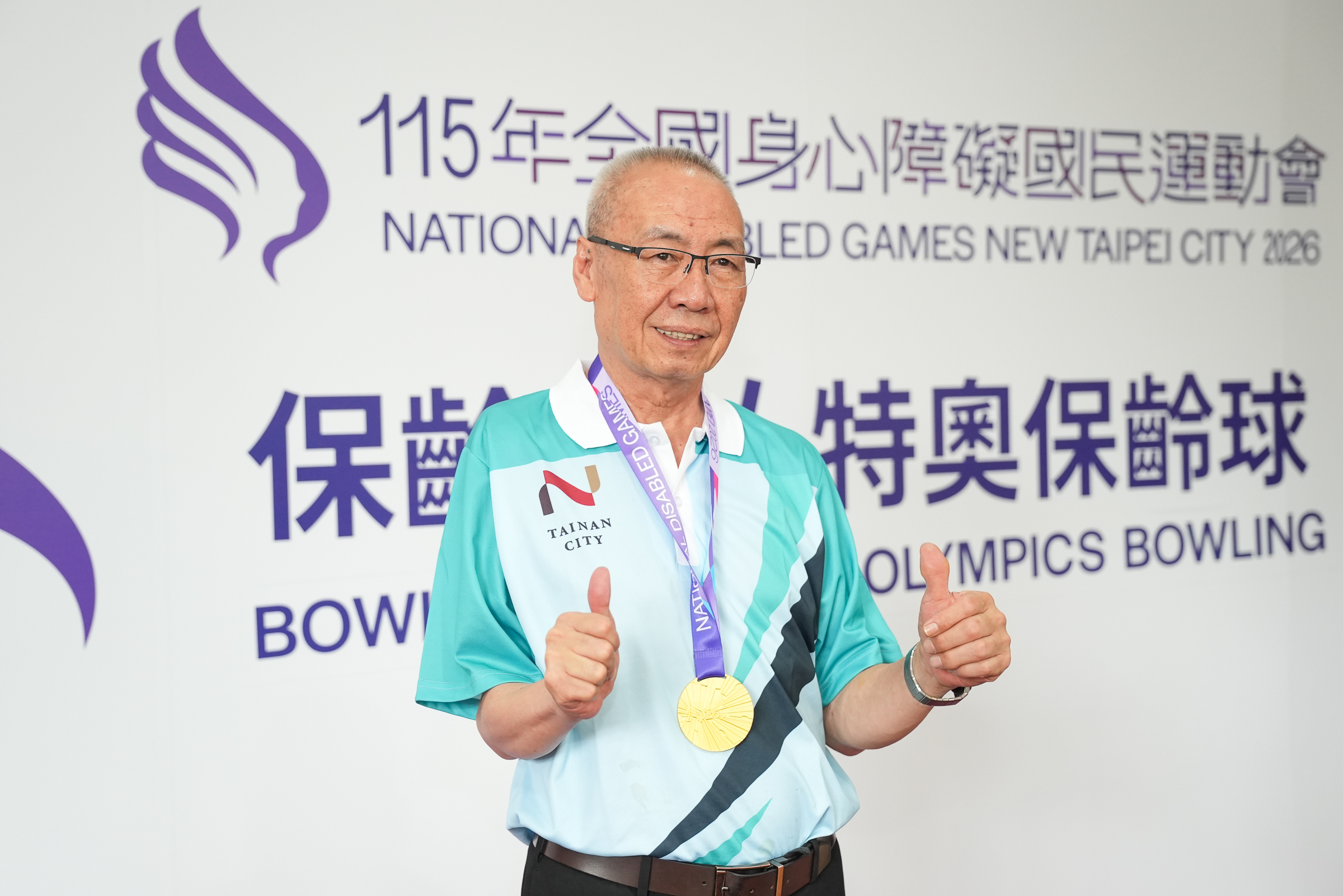 臺南市呂如晃蟬聯肢障男子TPB10全項金牌