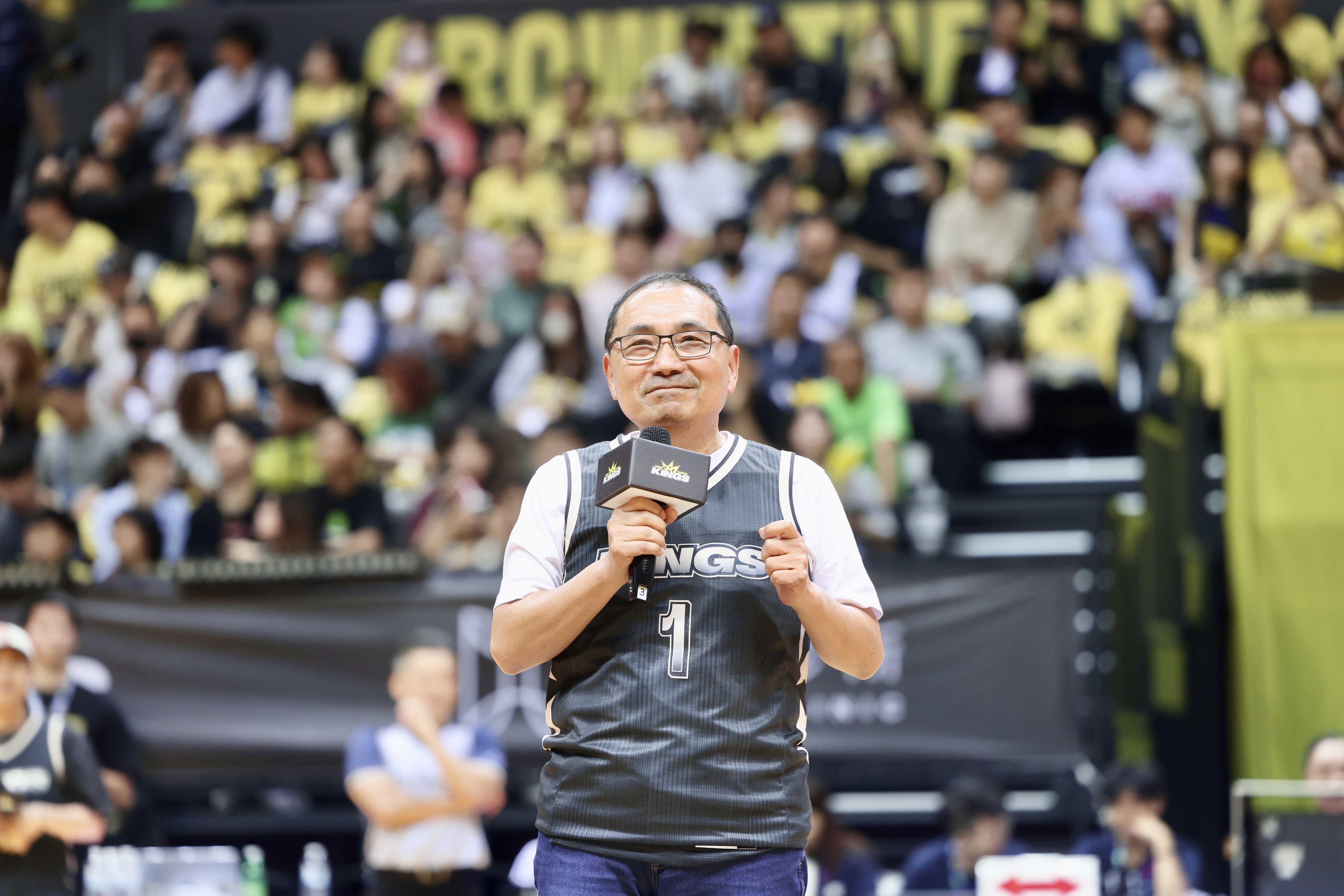 侯友宜表示，本屆冠軍賽採7戰4勝制，新北國王隊本季自例行賽第5名出發，一路挺進冠軍賽，展現團隊韌性與實力。