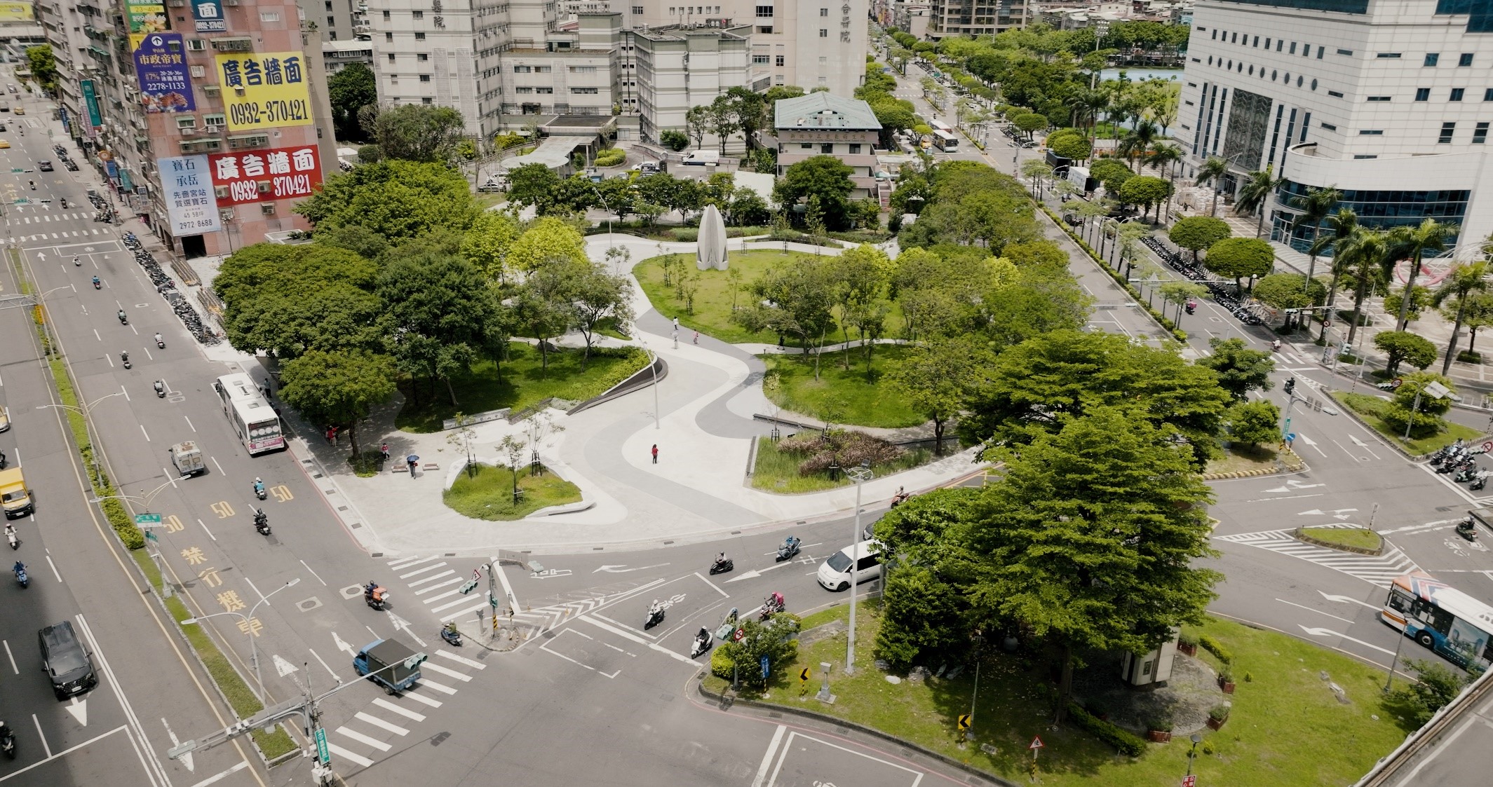 城鄉風貌完工案例-三重行政園區。