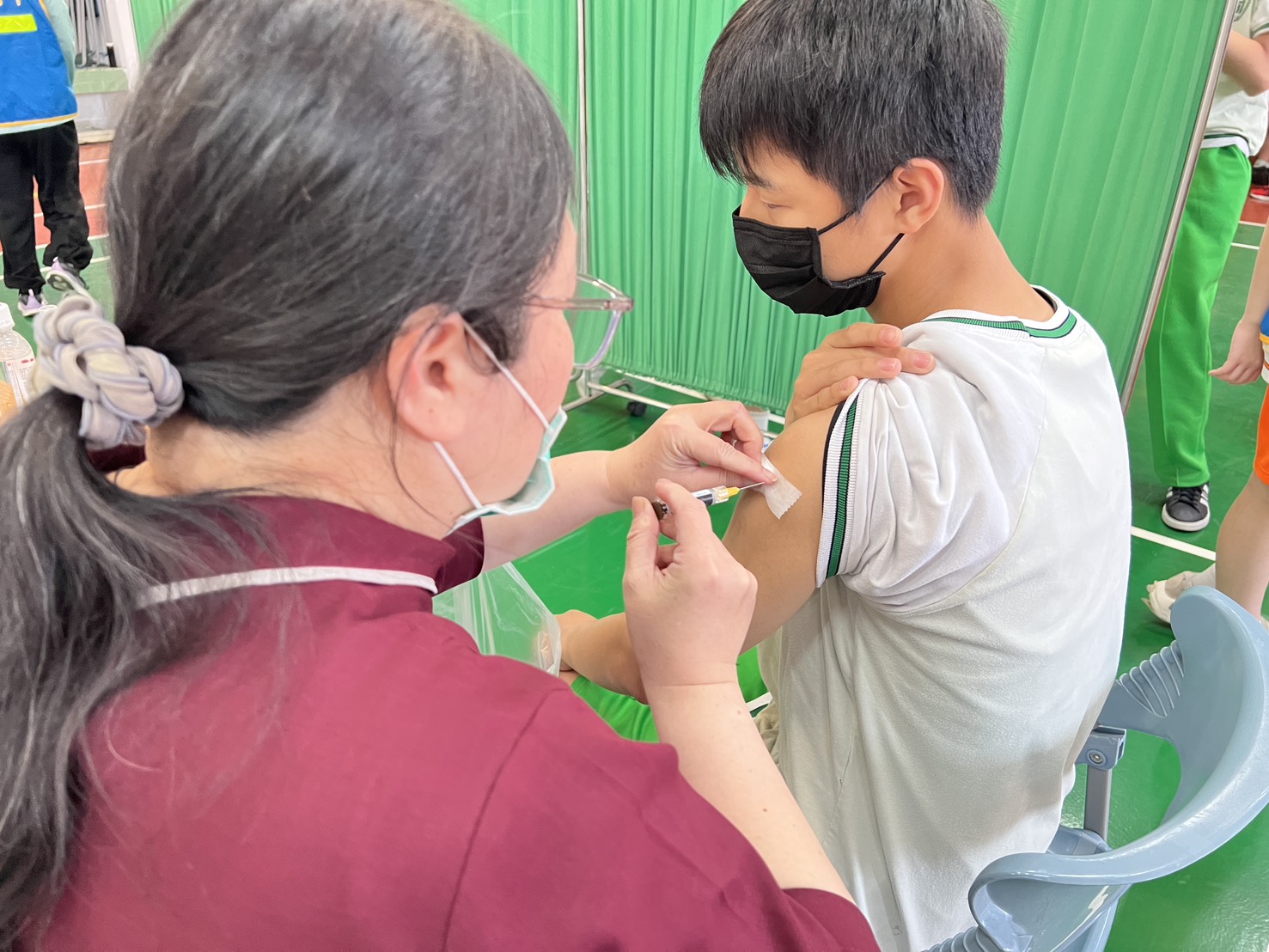 接種疫苗示意圖