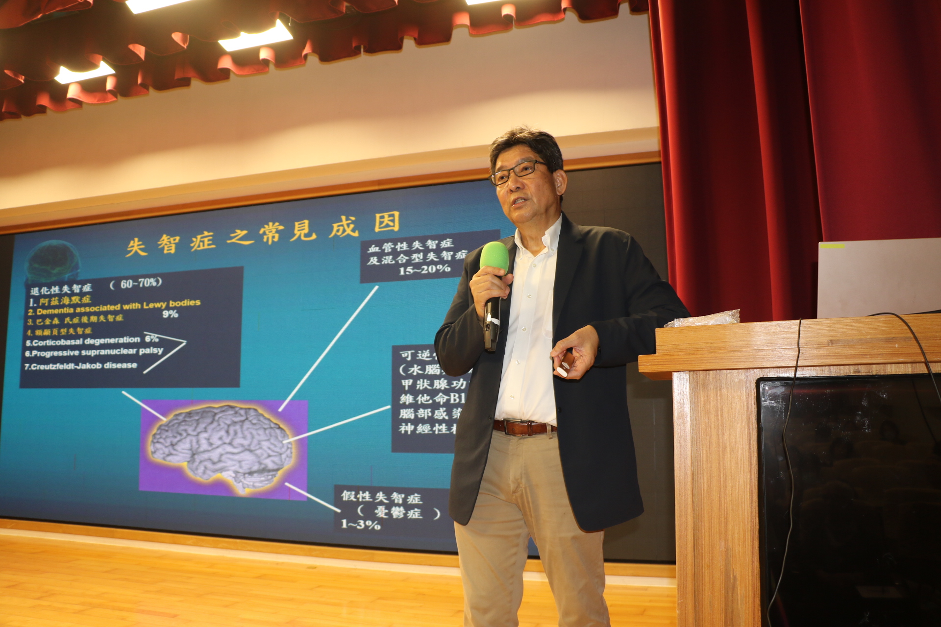  甄瑞興醫師從醫學的角度，說明失智症的常見成因。