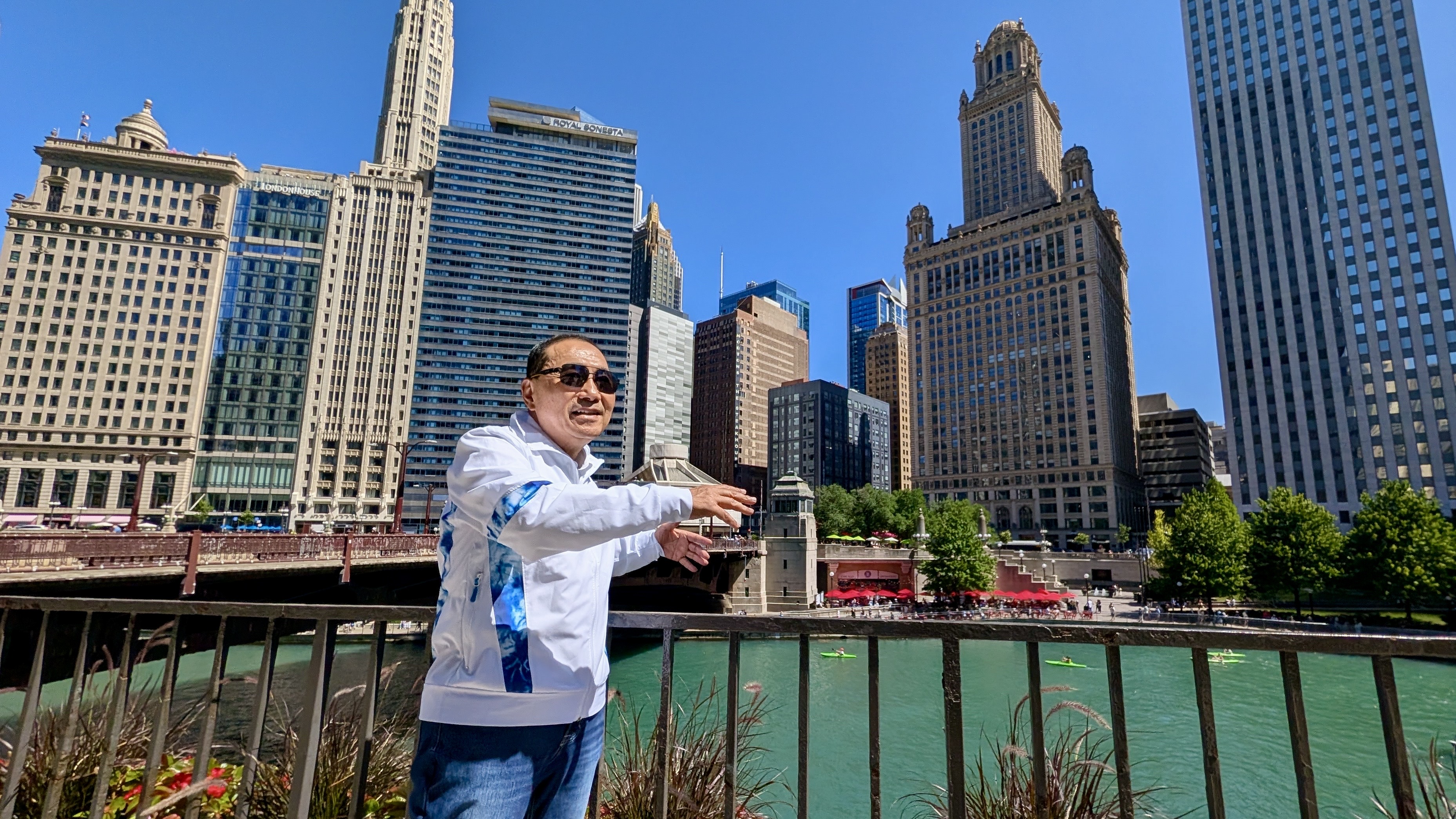侯友宜考察芝加哥Riverwalk　吸取國際經驗推動新北水岸觀光。