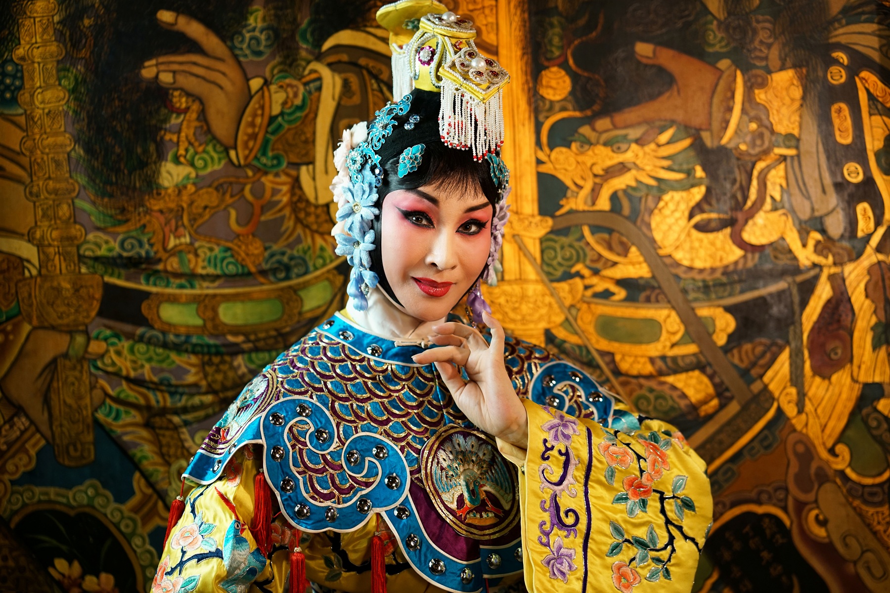 魏海敏藝師飾演虞姬一角，展露深厚戲曲表演功力。(攝影-范毅舜)
