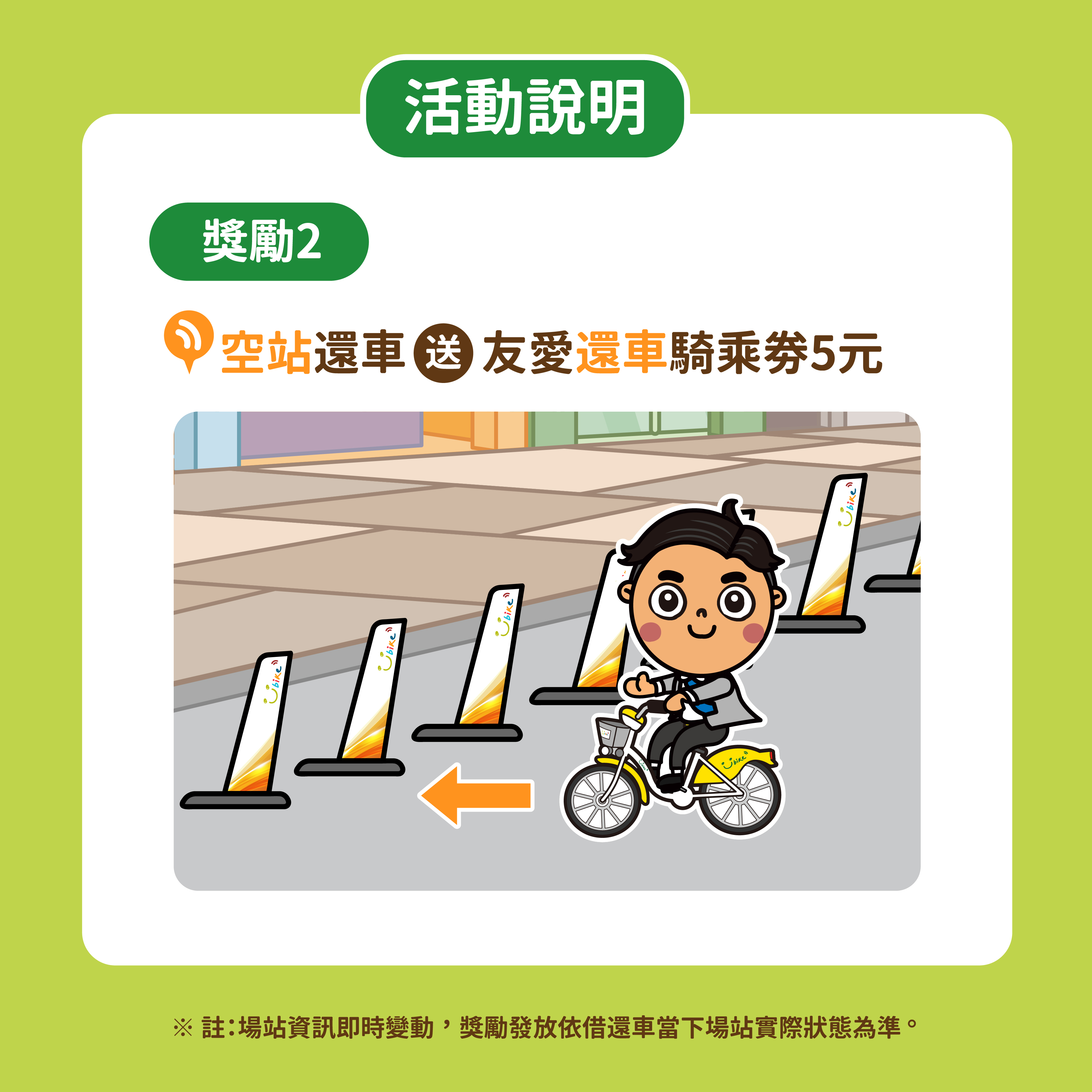 活動說明-獎勵2-空站還車好溫馨