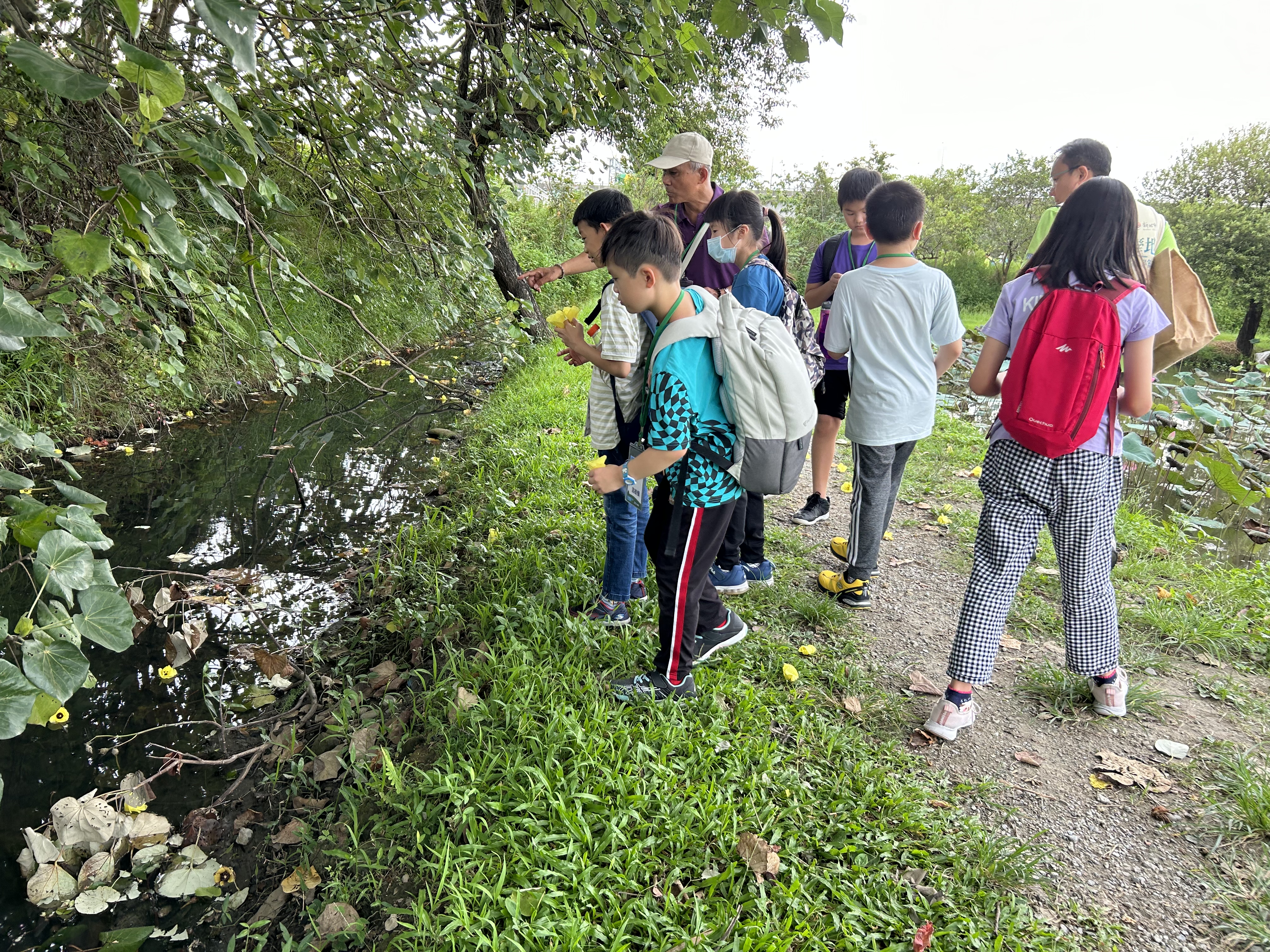 透過實地走訪與觀察，孩子們近距離認識各類動植物