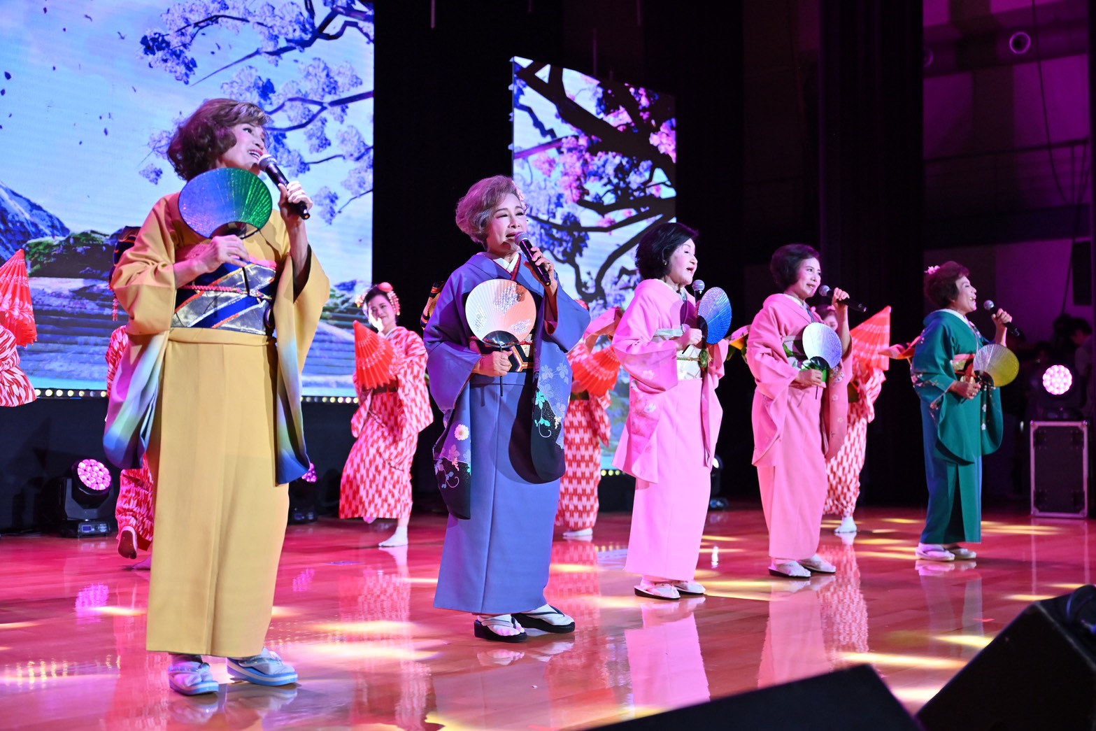 大禾演歌協會帶來精彩的日本經典歌舞表演，為演唱會揭開溫馨序幕。