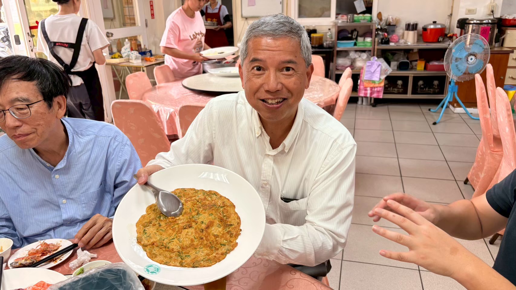 紫海膽炒蛋料理，味道鮮美