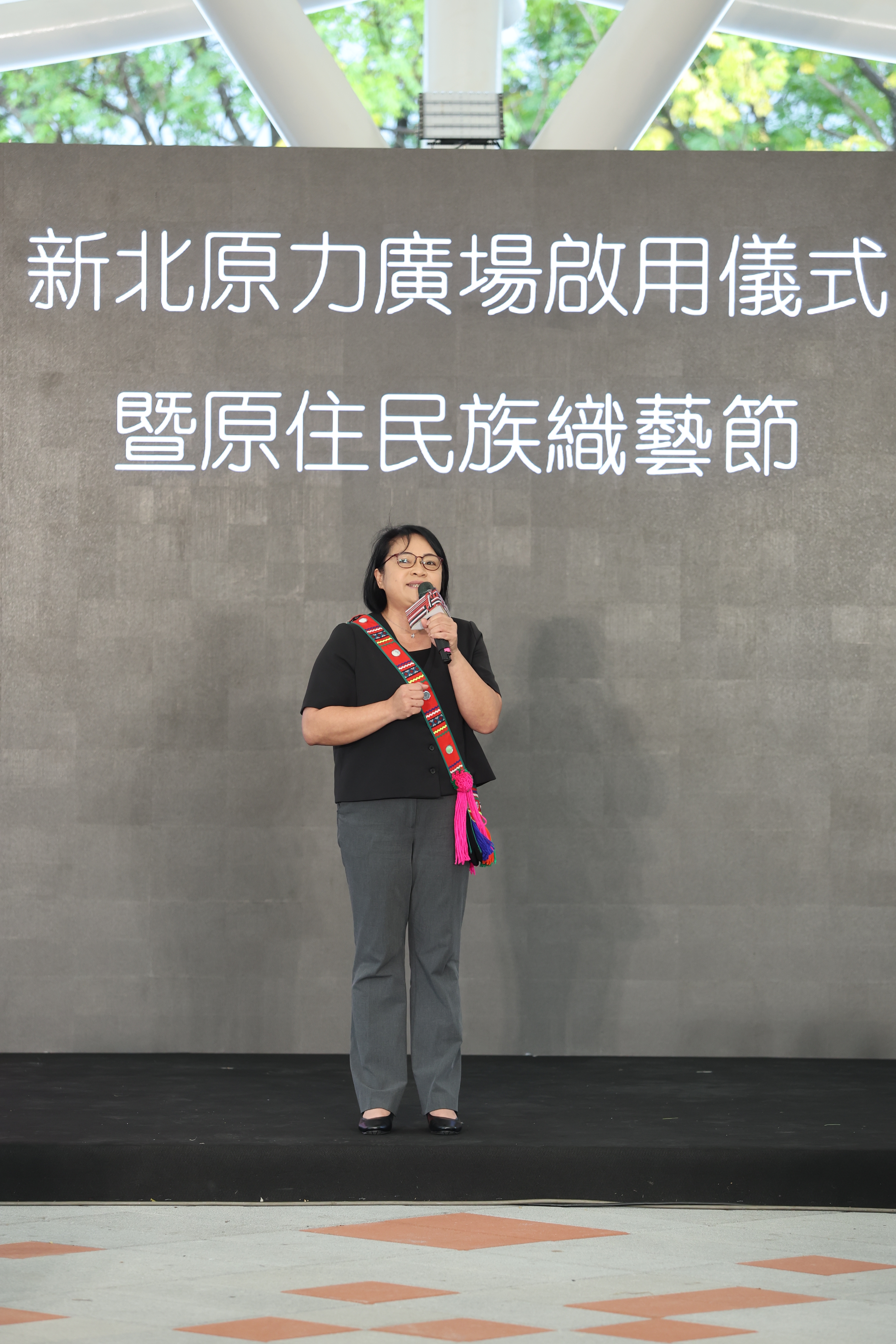 ▲原住民族委員會主任秘書王美蘋Akiku&middot;Haisum強調，持續支持都會區建造原住民族族群主流化友善公共空間。(圖/新北市政府原民局提供)