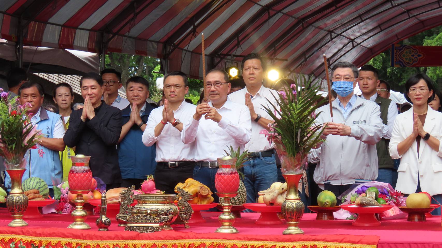 「105市道改善蜿蜒路段新闢道路工程」祭拜祈福。