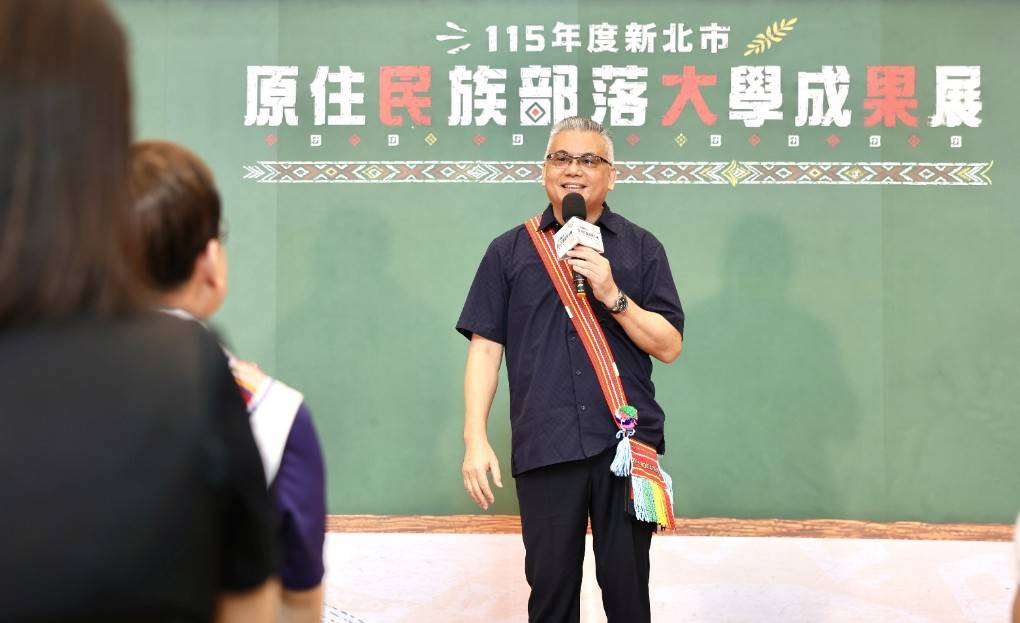 ▲原語會董事長Eteng&middot;Ingay俄鄧&middot;殷艾致詞。(圖/新北市政府原民局提供)