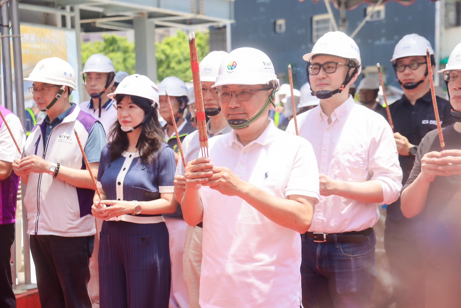 侯友宜祈求工程順利圓滿，力拚今（115）年底完工啟用。