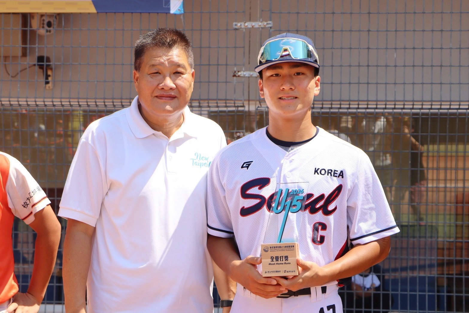 2026新北富邦全國U15棒球賽 韓國首爾朴聖訓獲全壘打獎