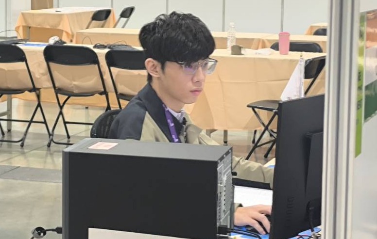 新北高工呂治寬苦練6年站上國際賽舞台