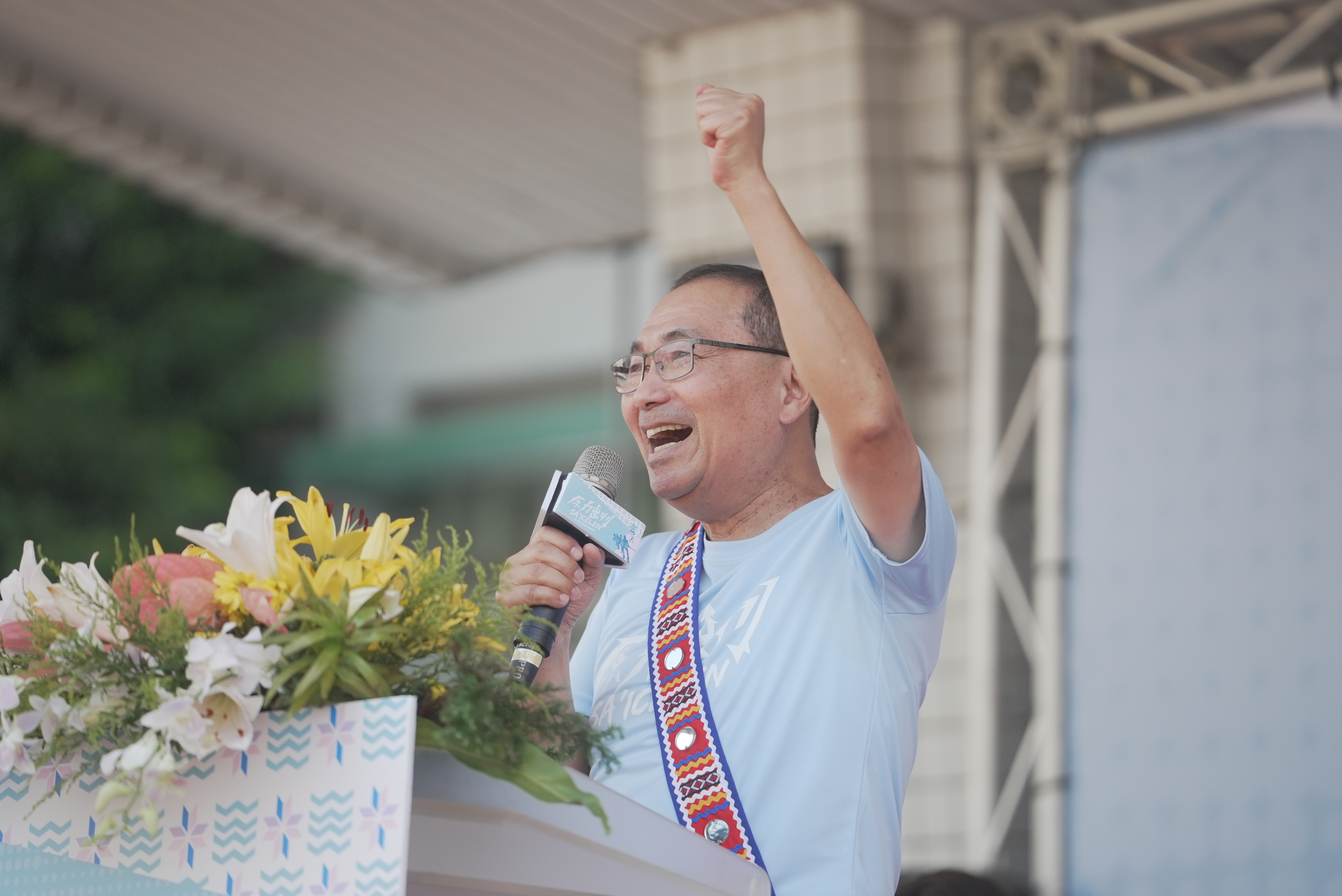 ▲侯友宜市長到場為參賽選手加油，祝福選手發揮實力、平安完賽。(圖/新北市政府原民局提供)
