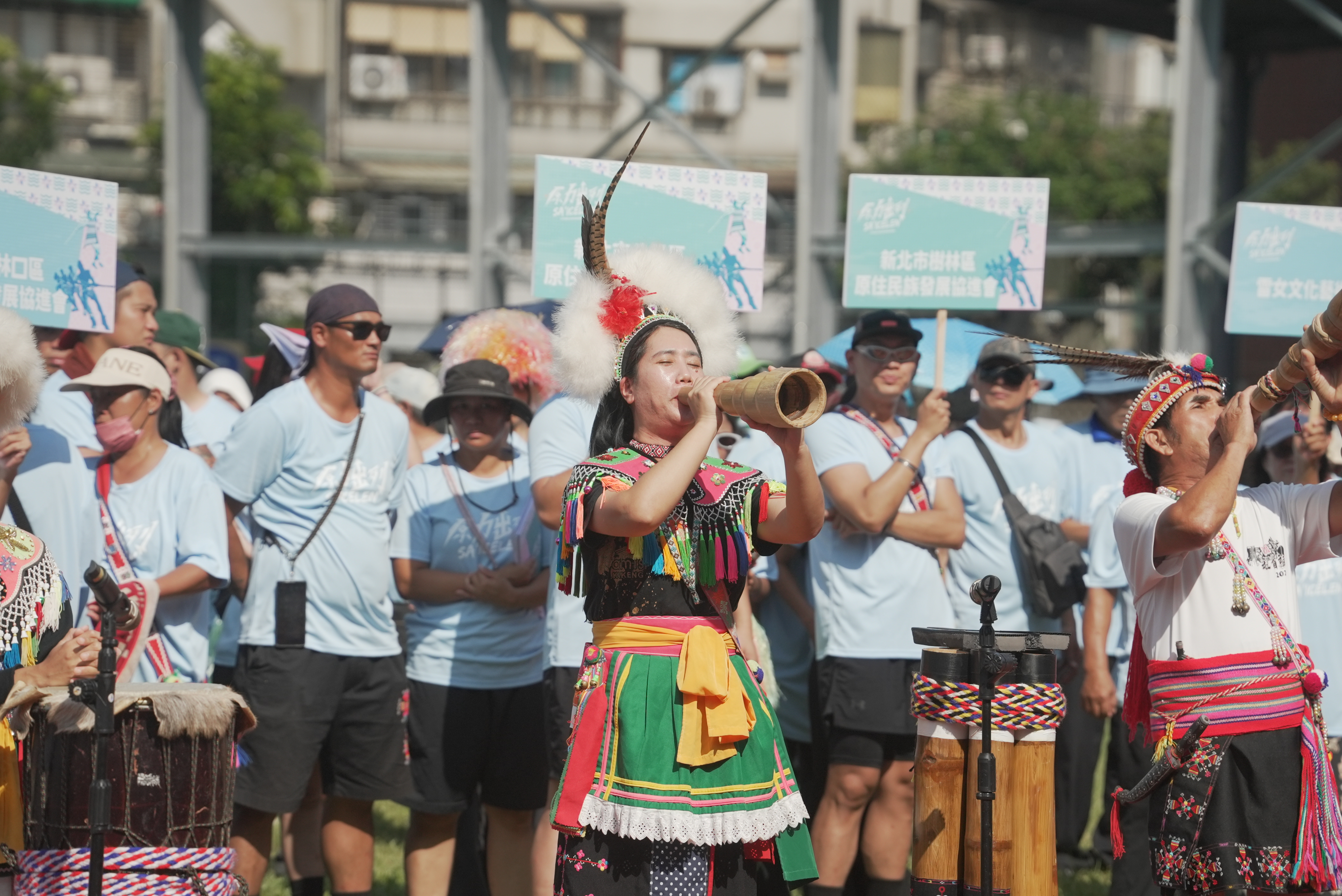 ▲AMIS旮亙樂團精彩的開幕演出。(圖2/新北市政府原民局提供)