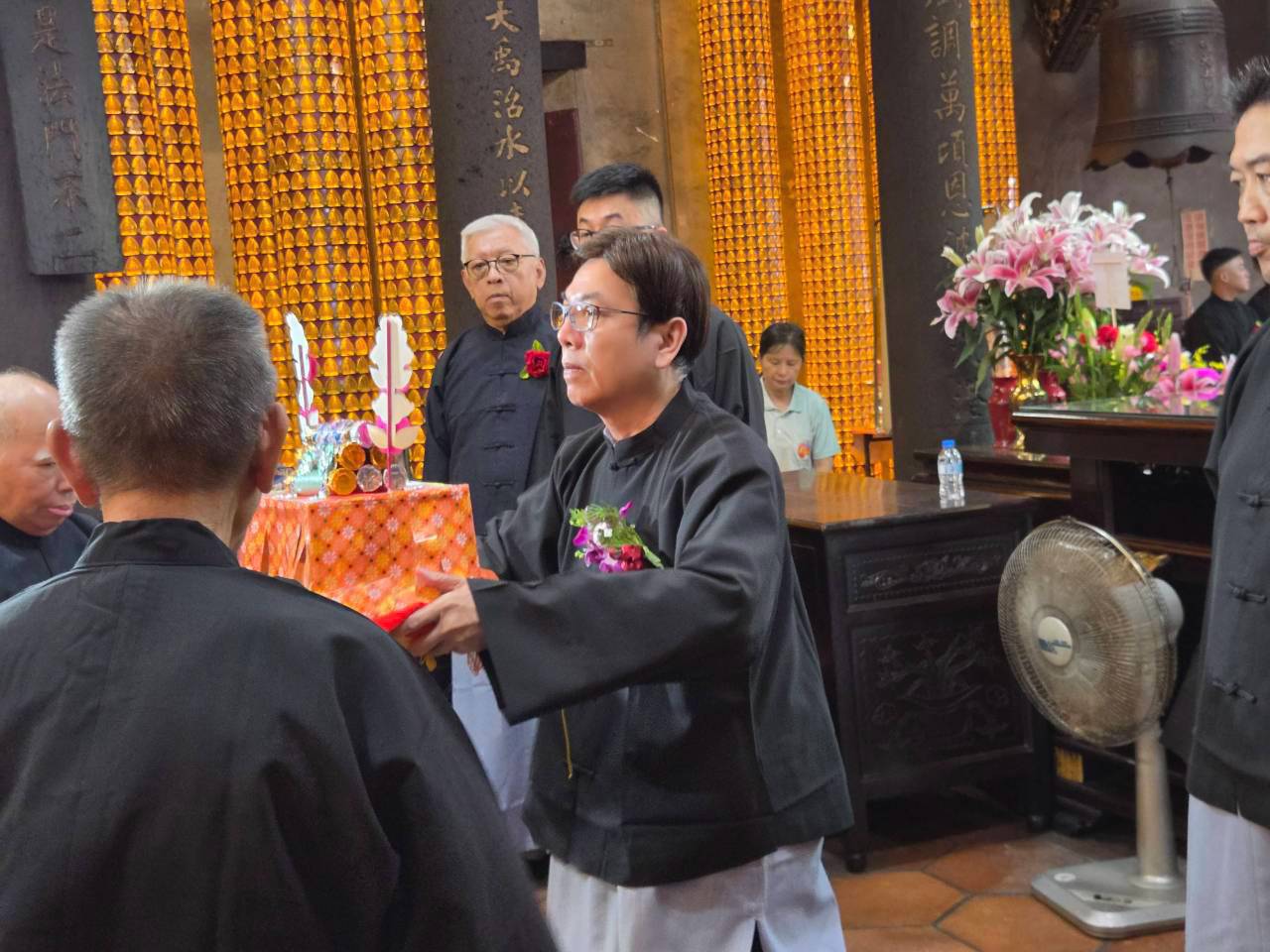 2026北臺灣媽祖文化節今（24）日在慈祐宮(媽祖宮)舉辦「三獻古禮大典」，由新北市副市長劉和然擔任主祭官。