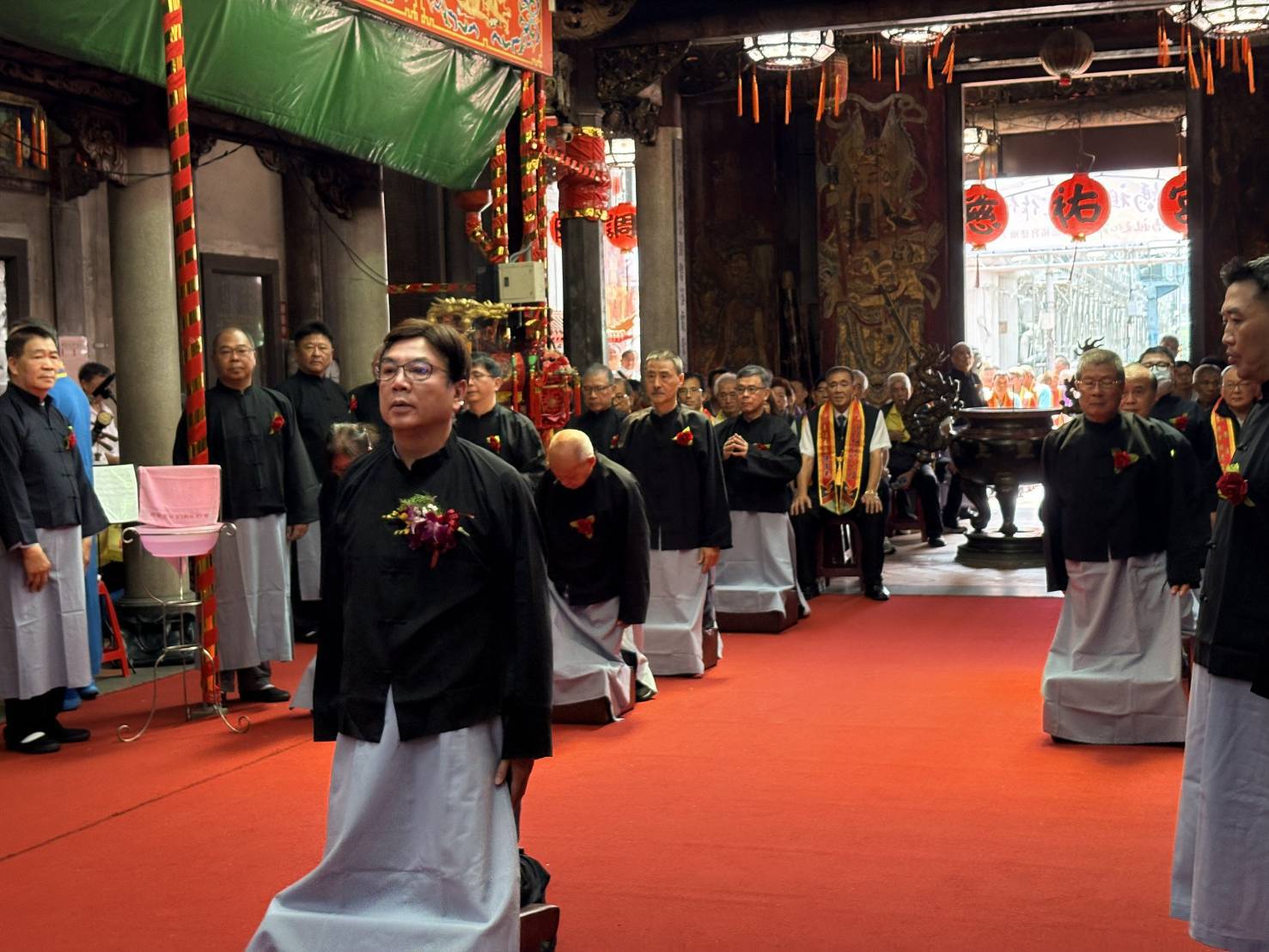 2026北臺灣媽祖文化節今日在慈祐宮(媽祖宮)舉辦「三獻古禮大典」，由新北市副市長劉和然擔任主祭官。
