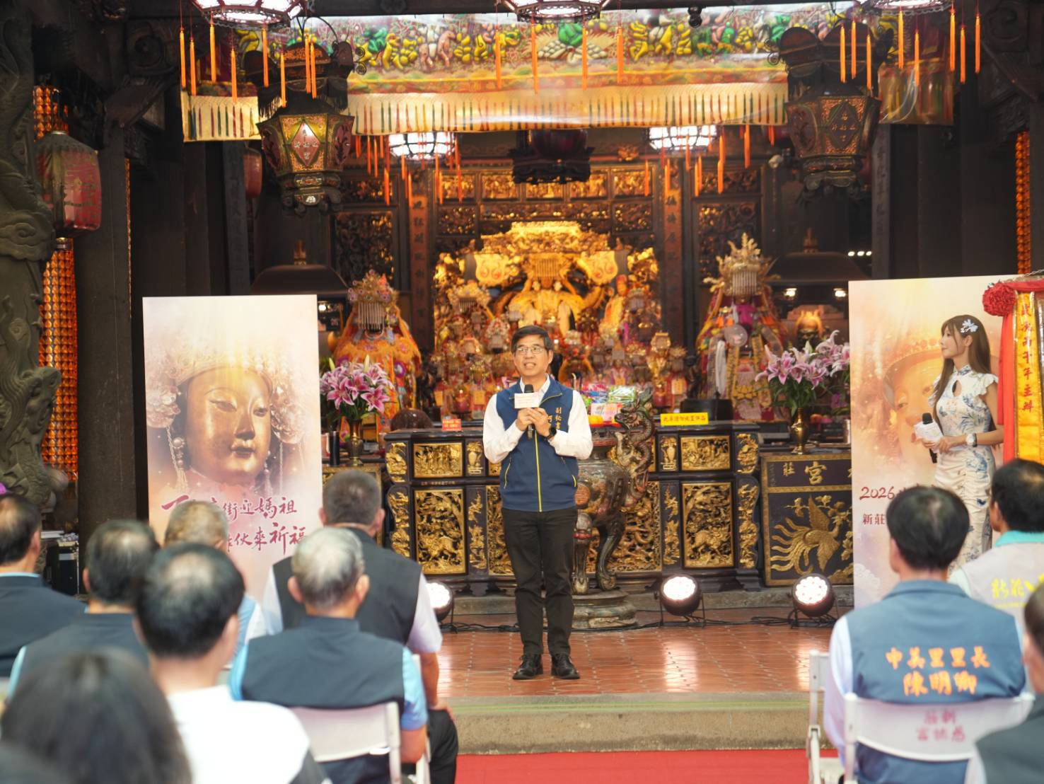 柯慶忠表示，北臺灣媽祖文化節已邁入第23屆，促進縣市宗教文化交流。