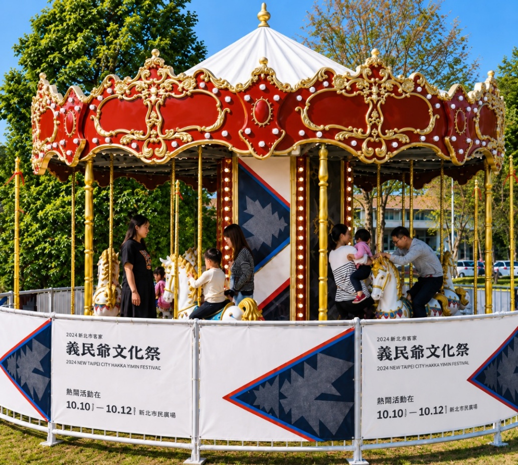 市民廣場將化身親子文化樂園，青創市集、旋轉木馬、親子DIY一次玩