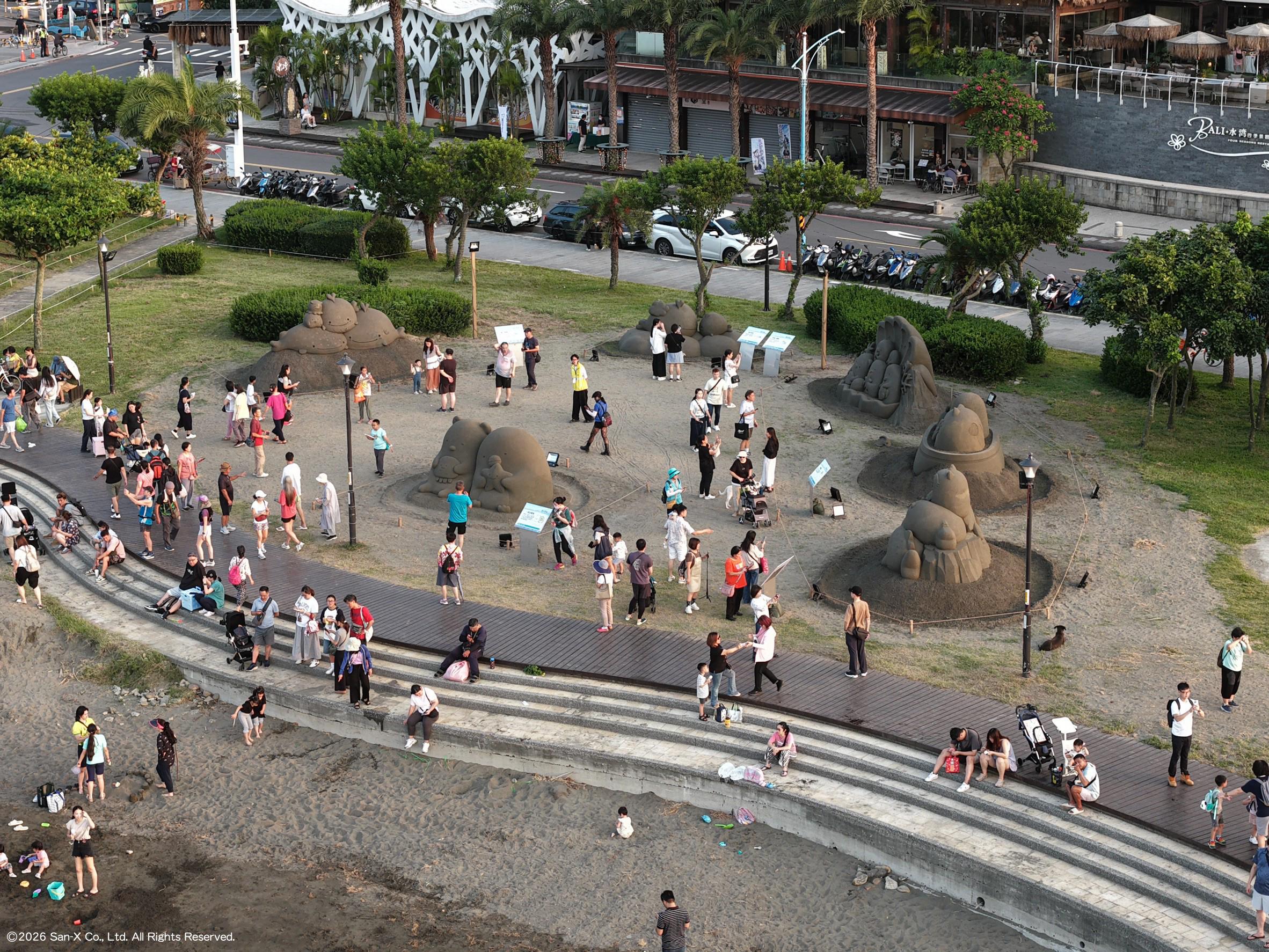  2026八里城市沙雕展自開展以來吸引眾多民眾前來參展