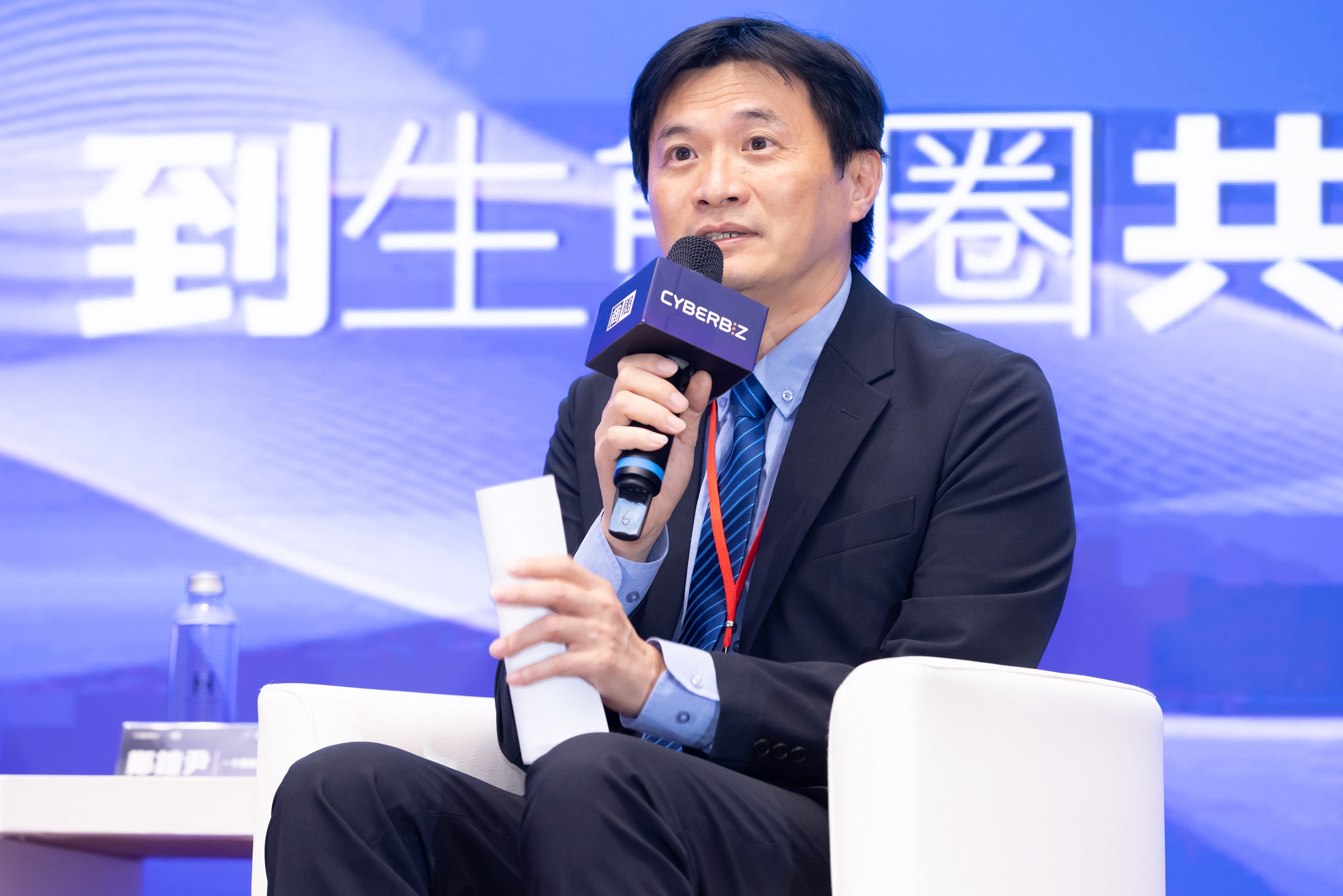 「2026 New Taipei Demo Day」下午邀請遠傳電信數位科技暨產業應用處副總經理蔡宏昌，分享企業與新創合作實戰經驗。（照片由遠傳電信提供）