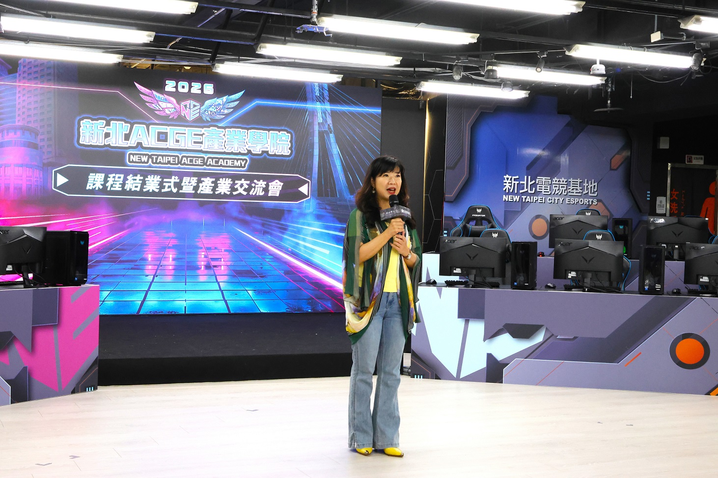 盛局長致詞勉勵學員持續累積專業能力，把握學習與交流機會，探索ACGE產業多元發展方向。