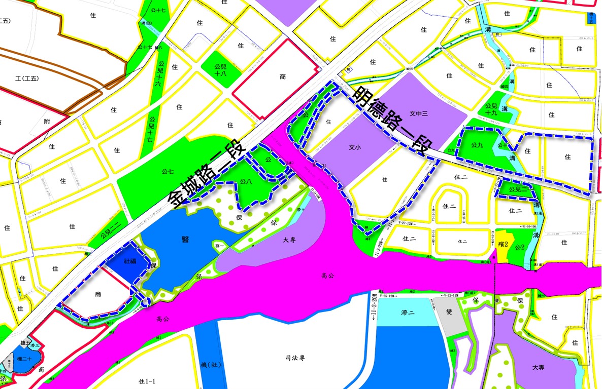 土城金城交流道區段徵收開發後，提供約8.14公頃的公設用地。新北市地政局提供