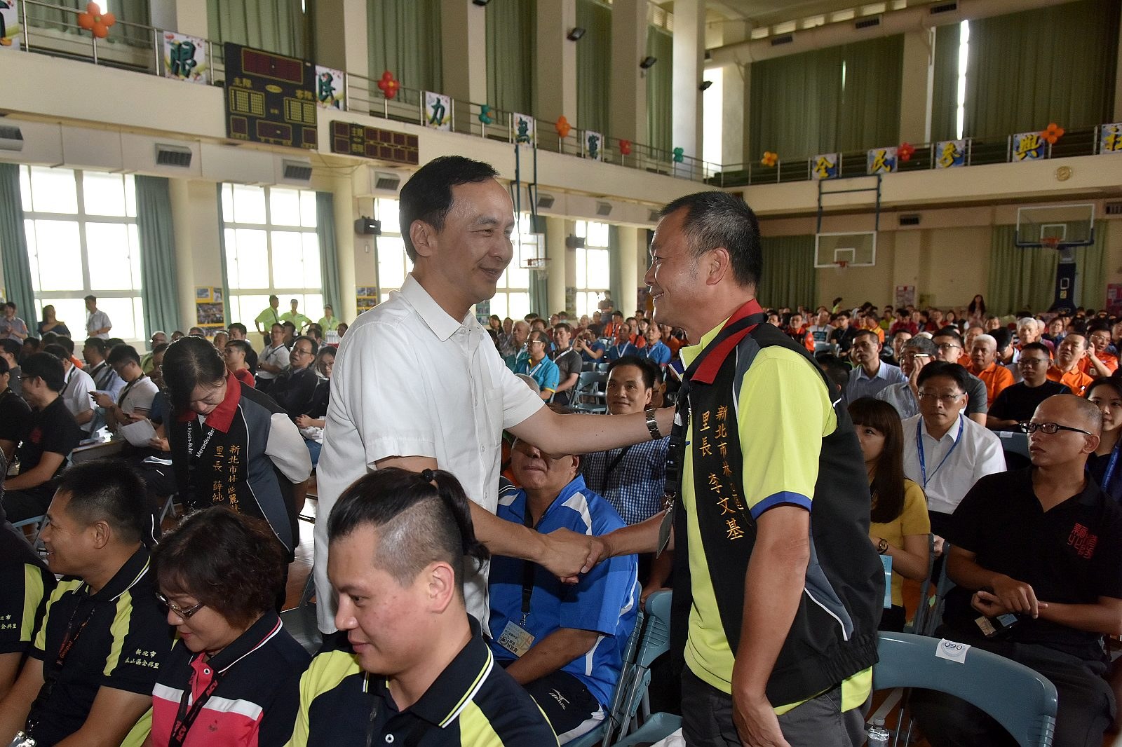 朱市長出席107年板橋區建國里社區治安研習觀摩活動