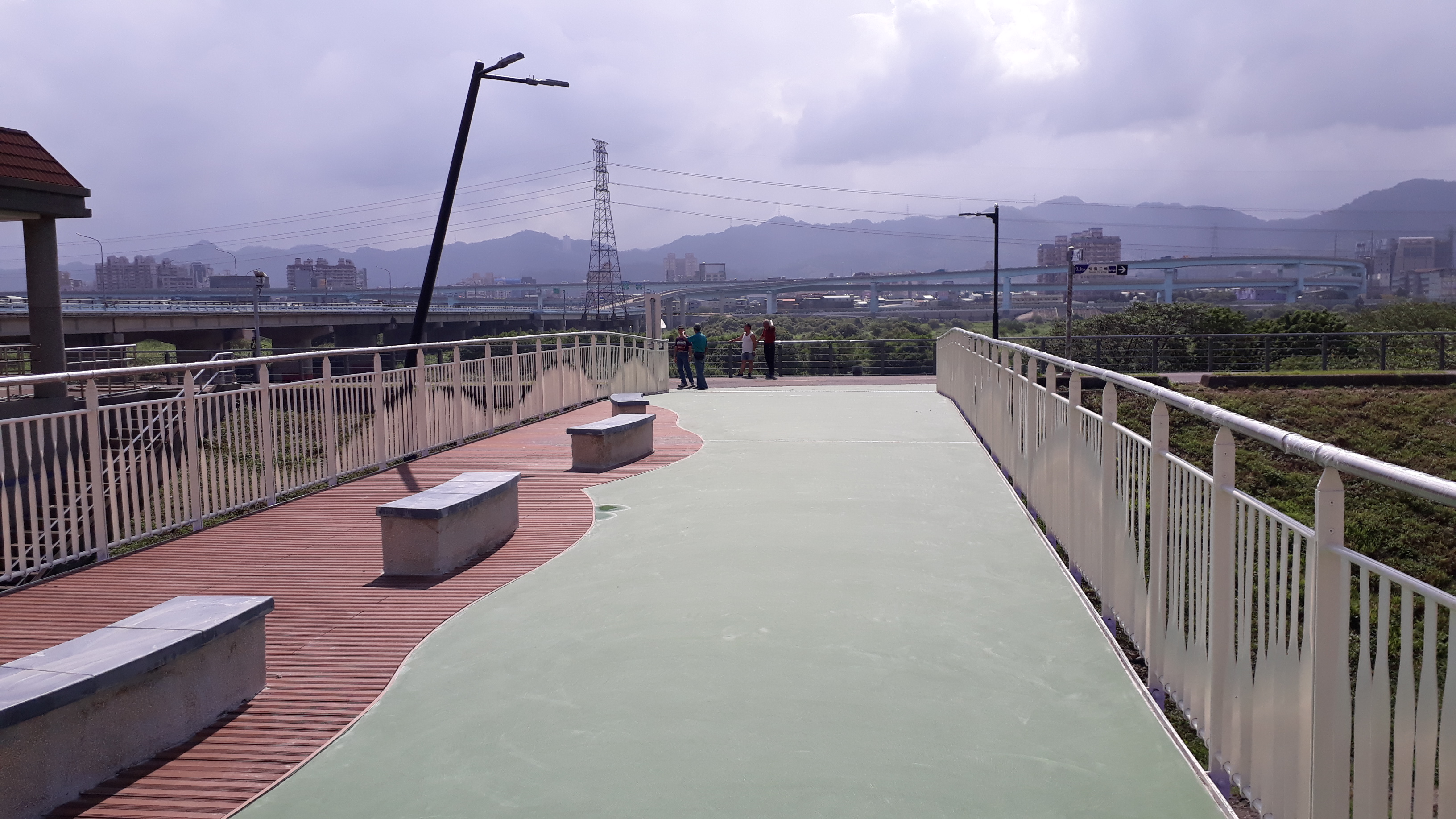 樹林體育園區(省民公園)及大漢溪左岸河濱自行車道間興建一座無障礙跨堤陸橋