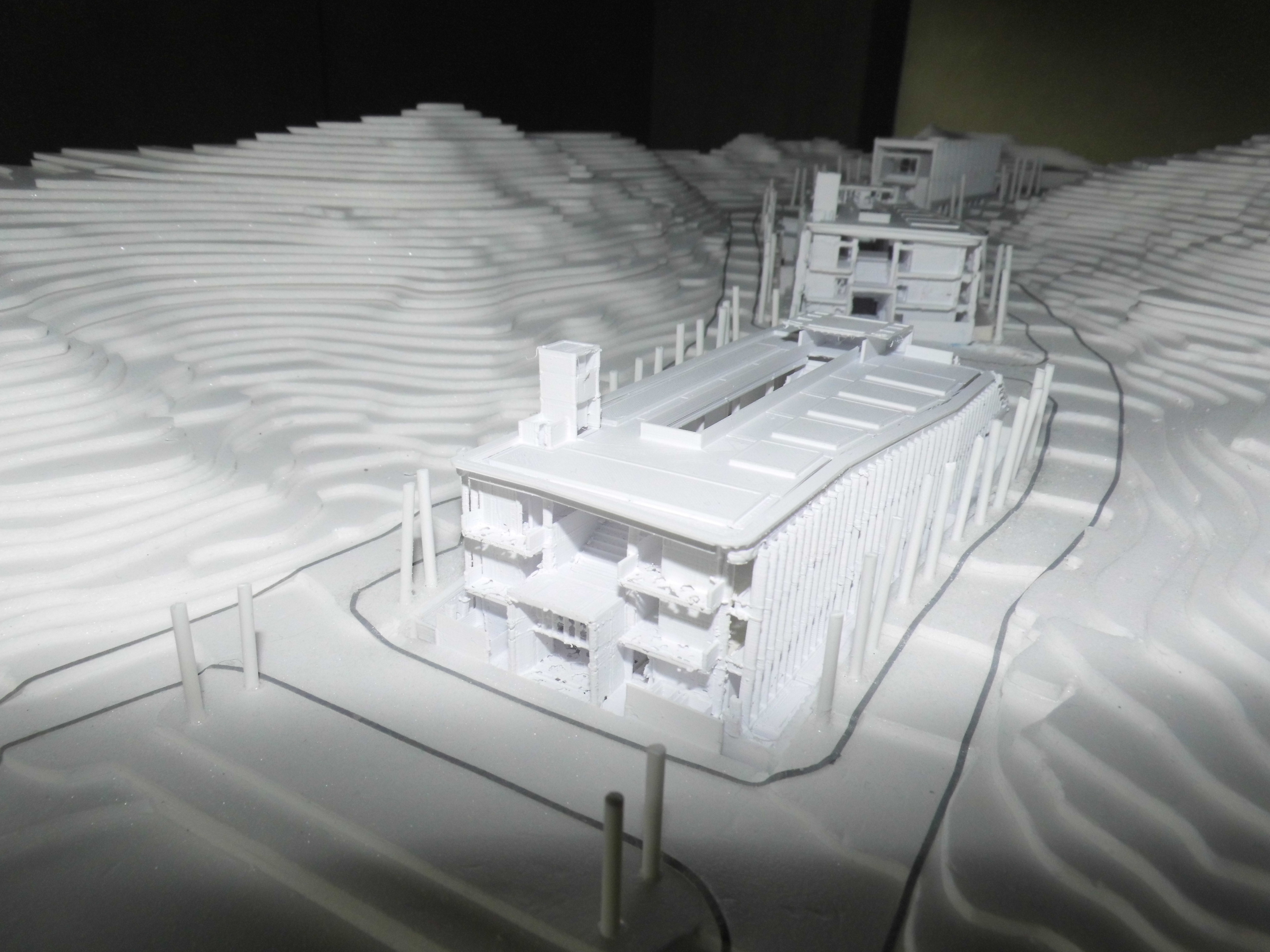 未來樹林生命紀念館一、二期園區完工模型
