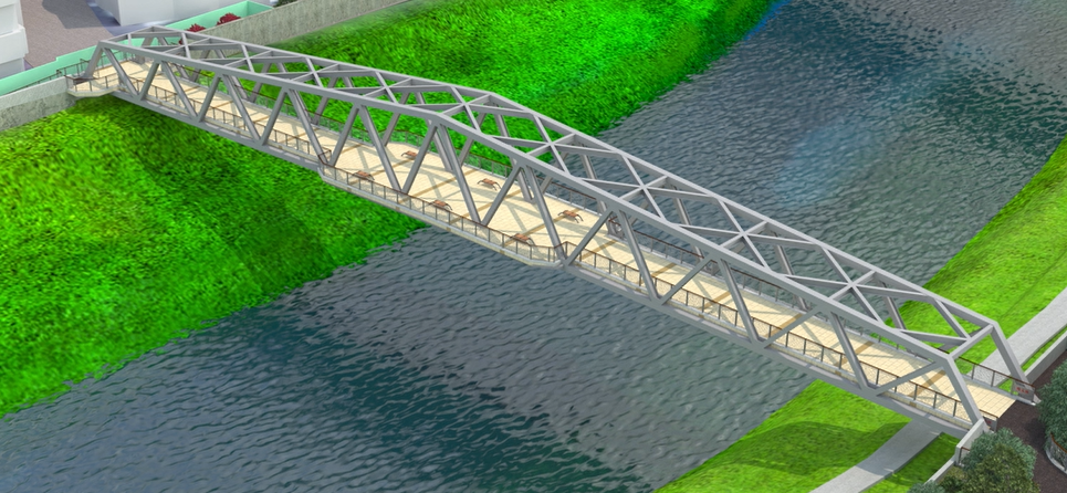 舊長安橋改建後將成為一座以人行及自行車牽引為主的橋梁，預計111年底完工。