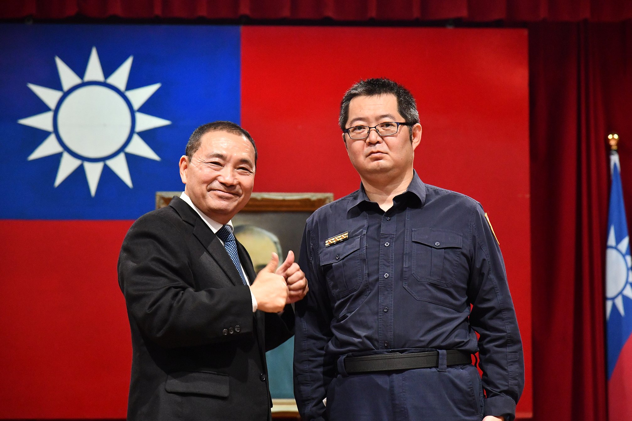 新北市政府警察局舉辦96名官警晉升授階典禮。