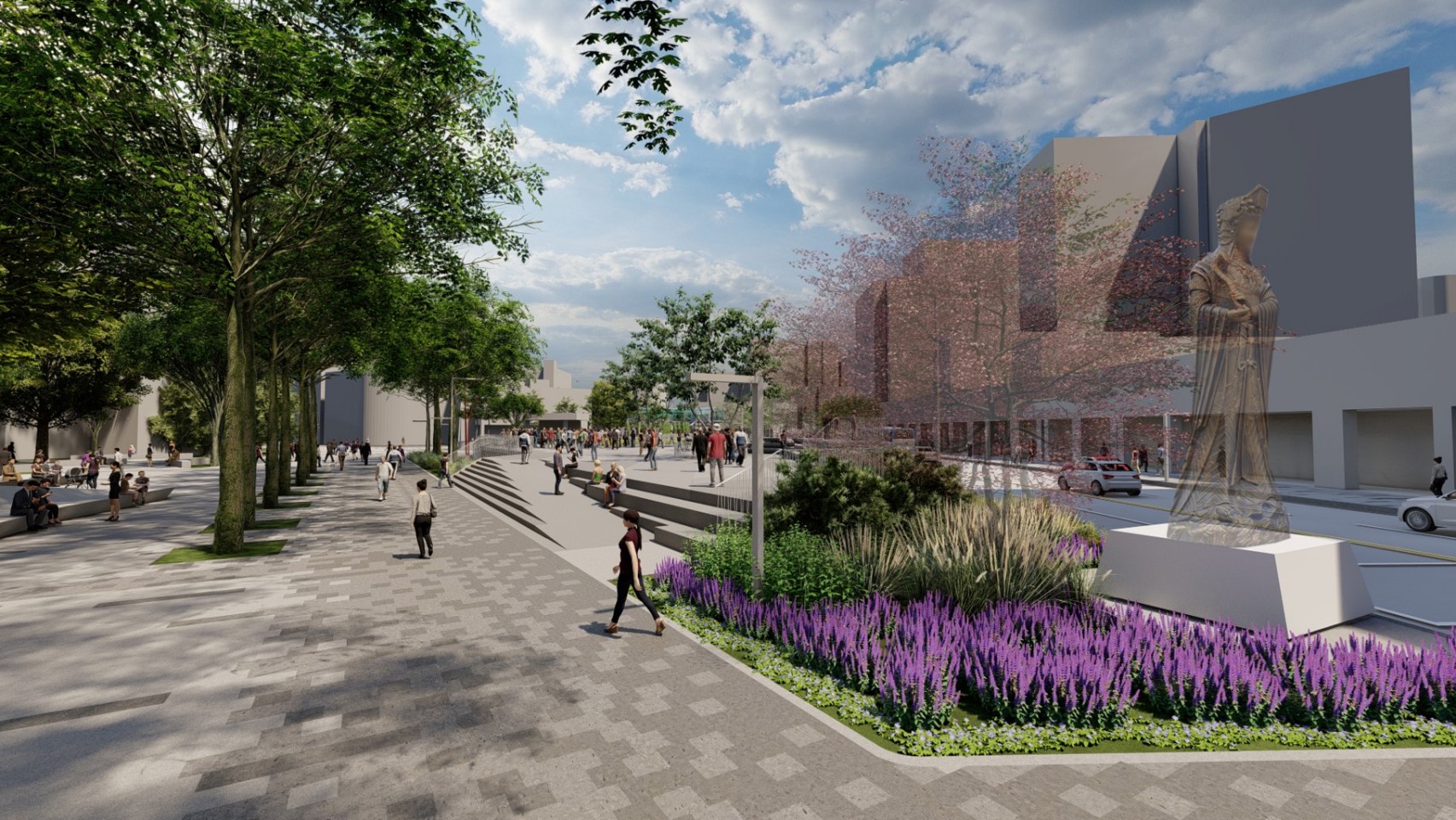 府中廣場完工示意圖