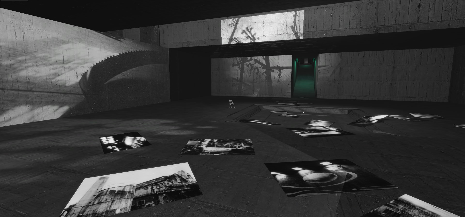 新北市美術館首檔「廢墟再迷走」線上典藏展虛擬展間畫面