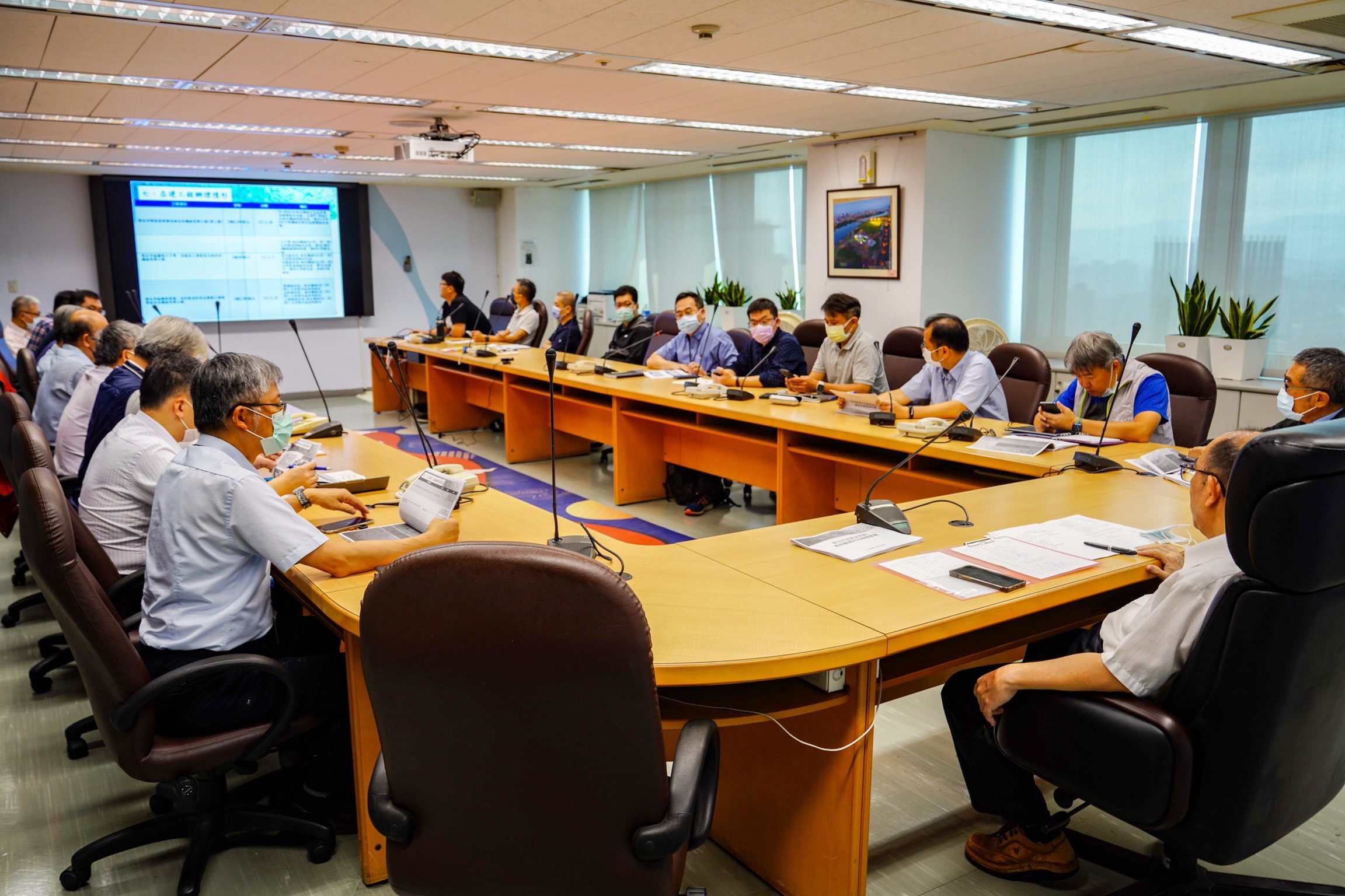 新北市政府水利局瑪娃颱風防汛整備會議