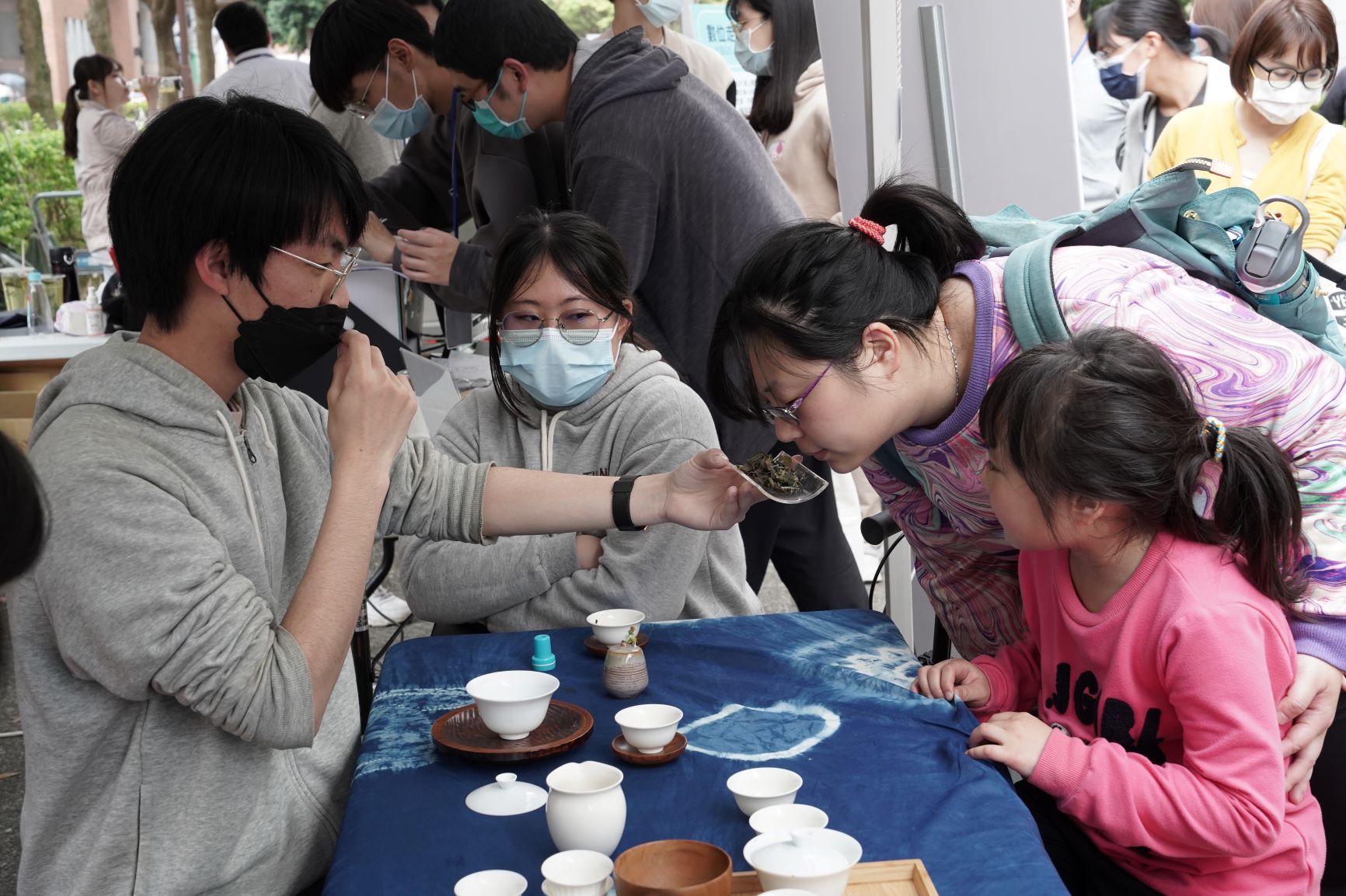  三峽綠茶季設有茶席體驗