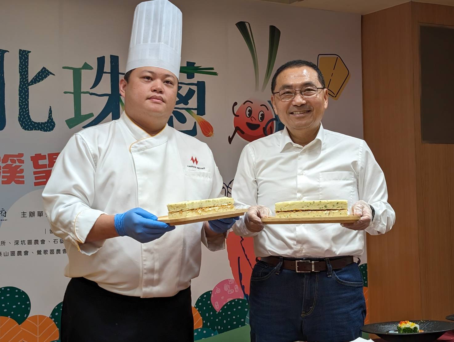  今年也與台北凱達大飯店合作推出平溪珠蔥特製的「蔥香鹹蛋糕」