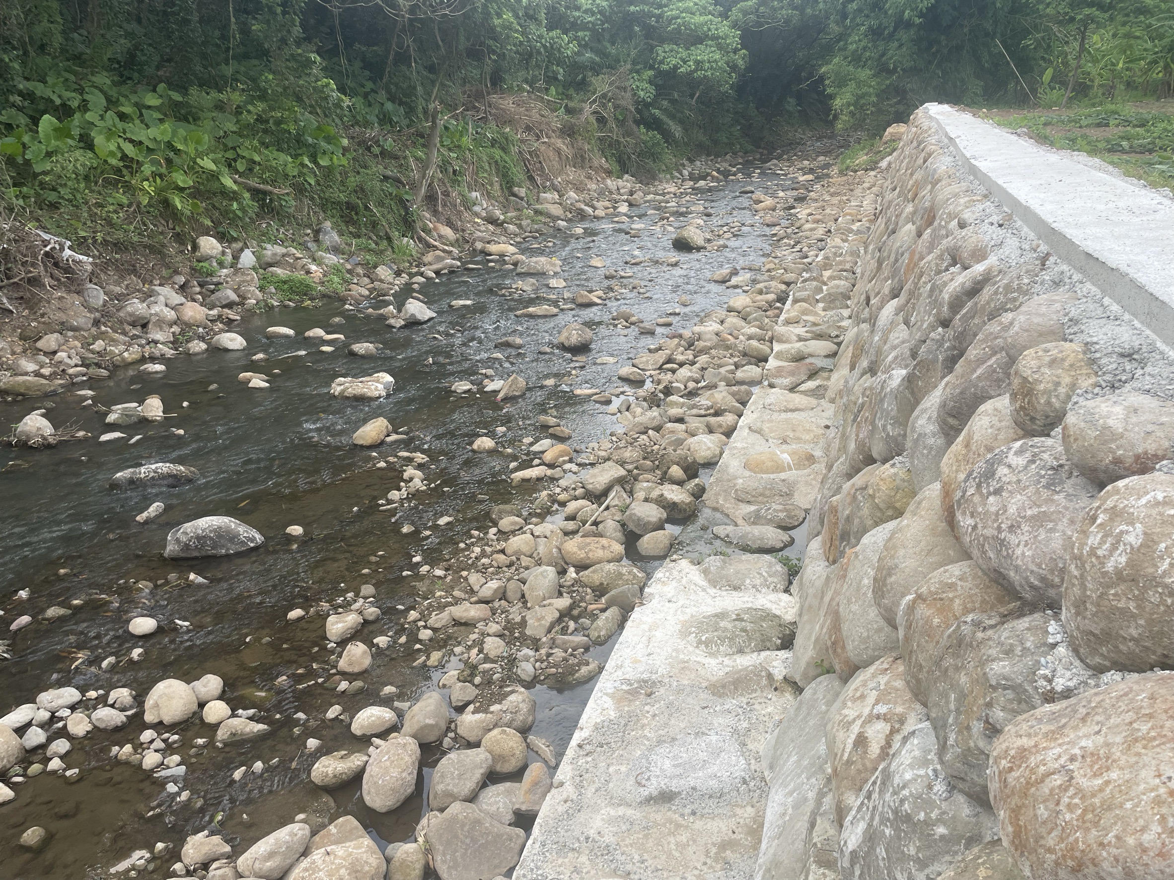 公司田溪上游護岸已順利完成修復,保障沿線農地與居民安全