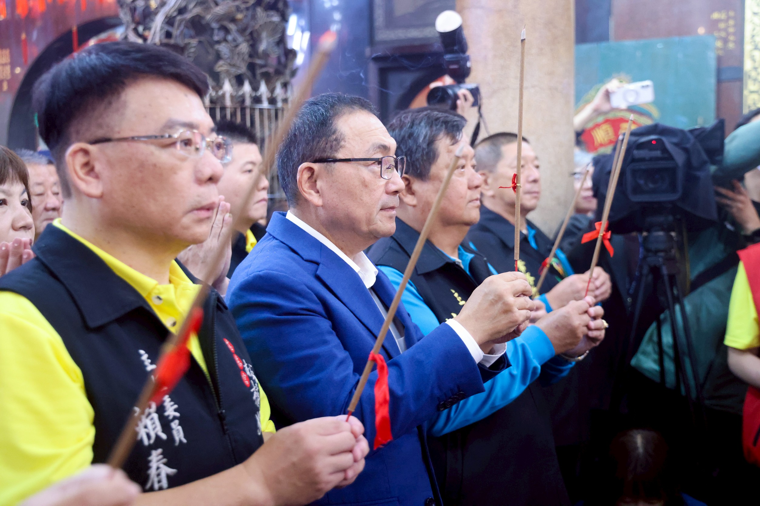 板橋慈惠宮今(2)日舉辦2025文化交流慶典「慈惠宮、拱天宮 百年會香」—祈福踩街活動。