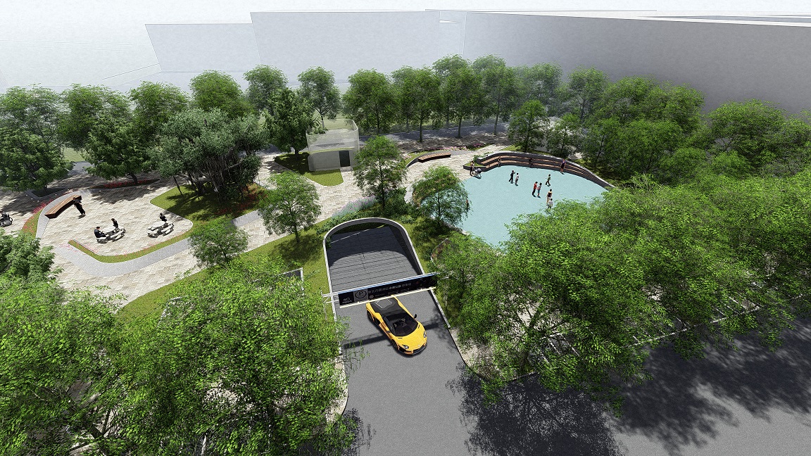 洲區永康公園新建地下停車場示意圖