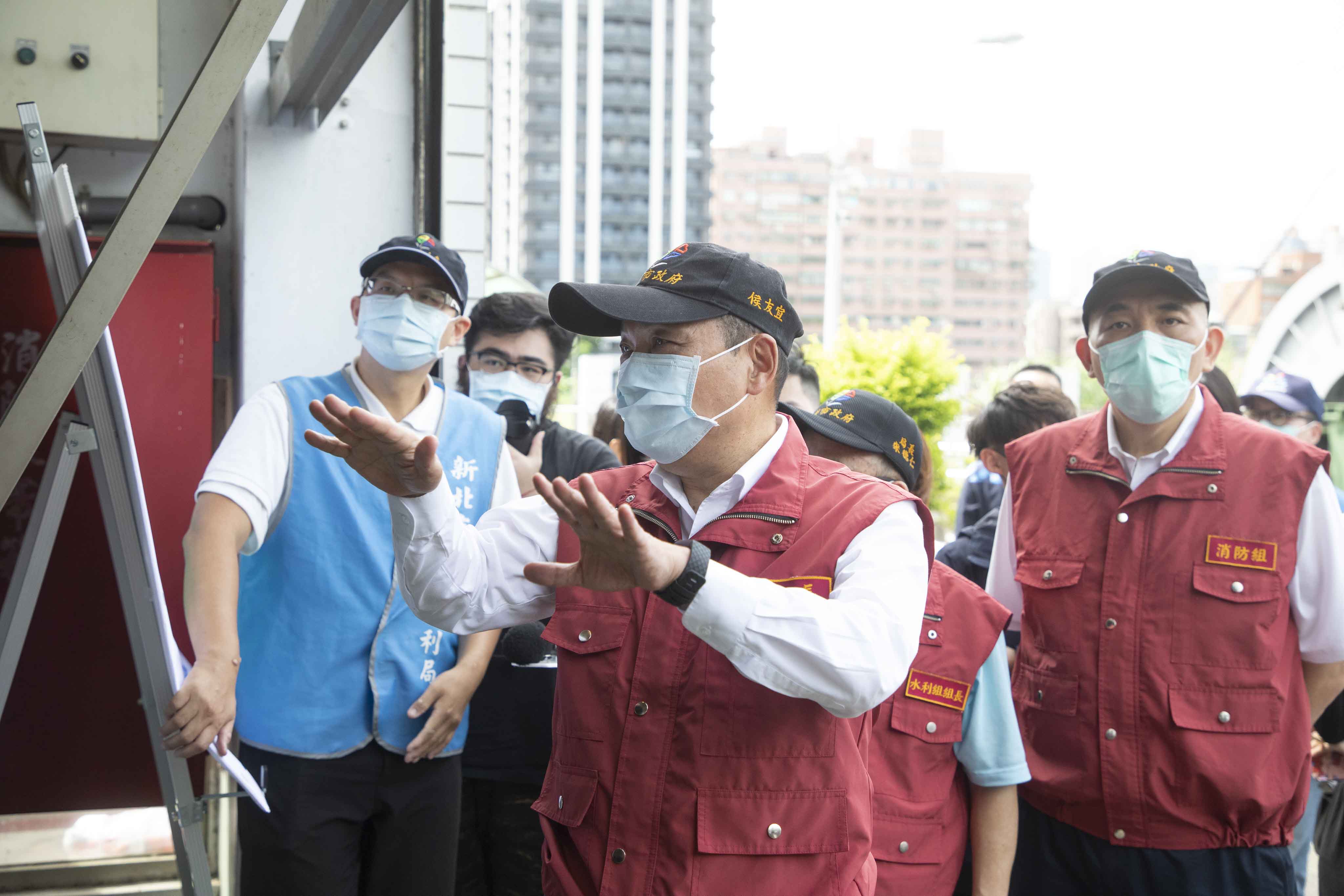 侯友宜市長視察本市防汛整備工作，提醒同仁務必做好萬全準備