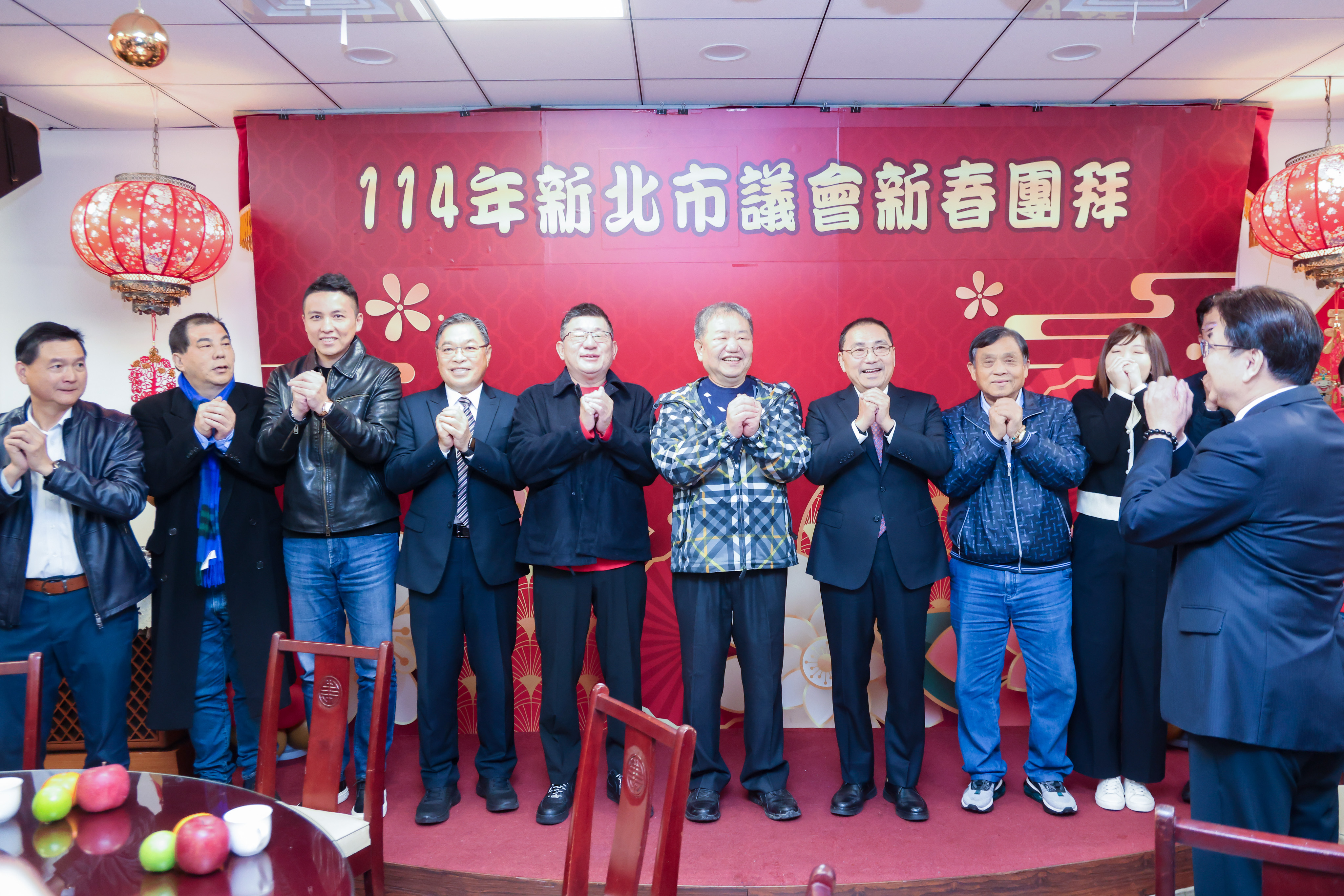 侯友宜今(3)日出席新北市議會新春團拜。