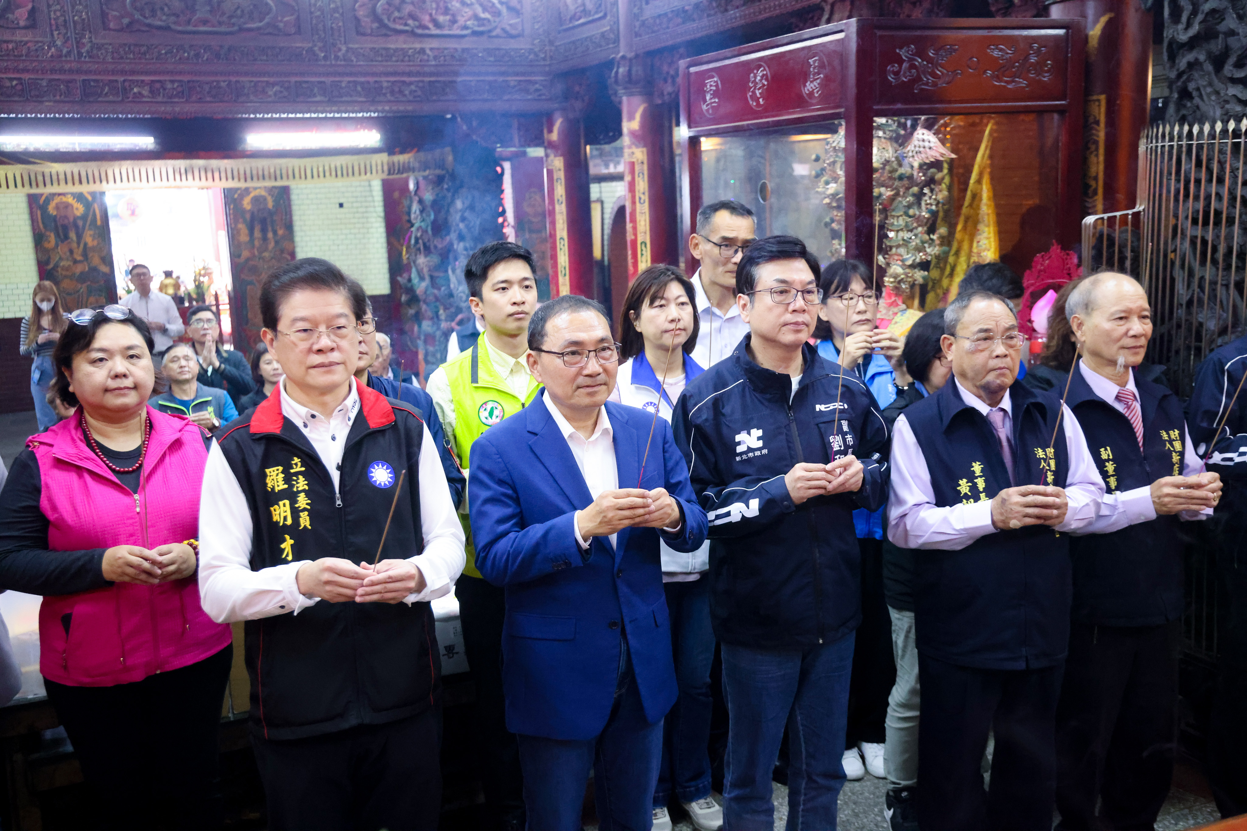 新店太平宮建廟220週年慶，侯友宜前往參拜祝壽。