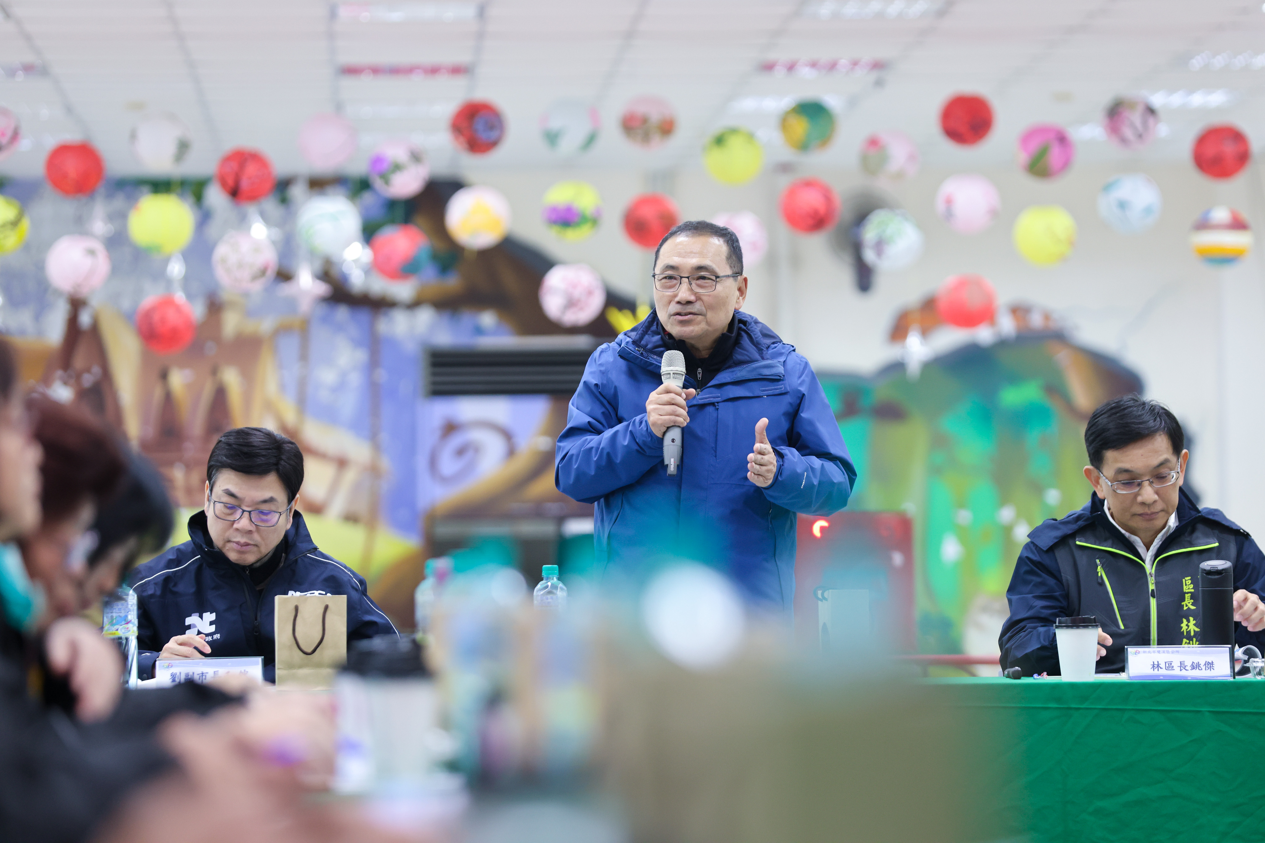 侯友宜今(19)日主持雙溪區行動治理座談會議。