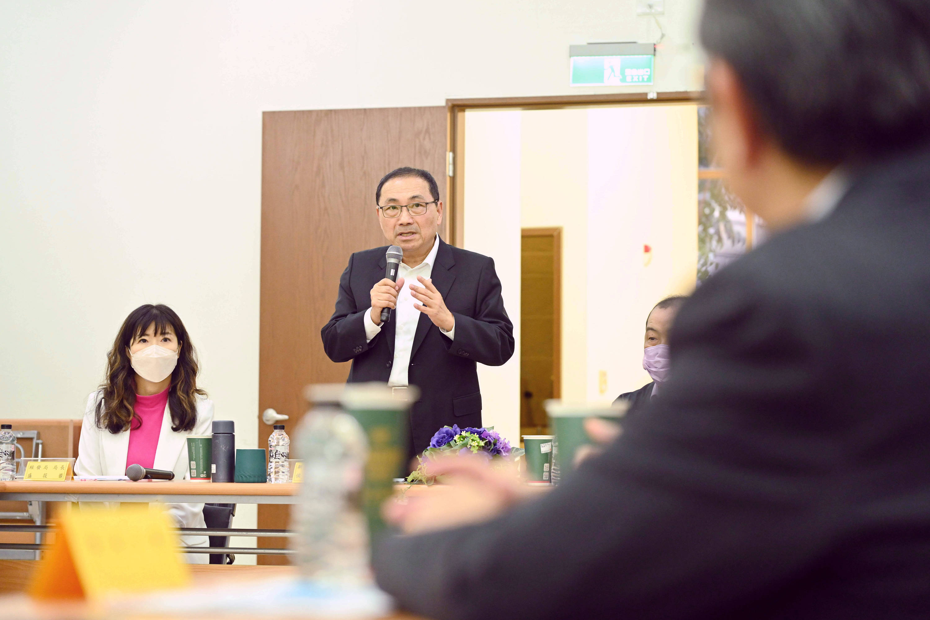 新北市長侯友宜今（10）日率領市府團隊前往瑞芳產業園區傾聽需求