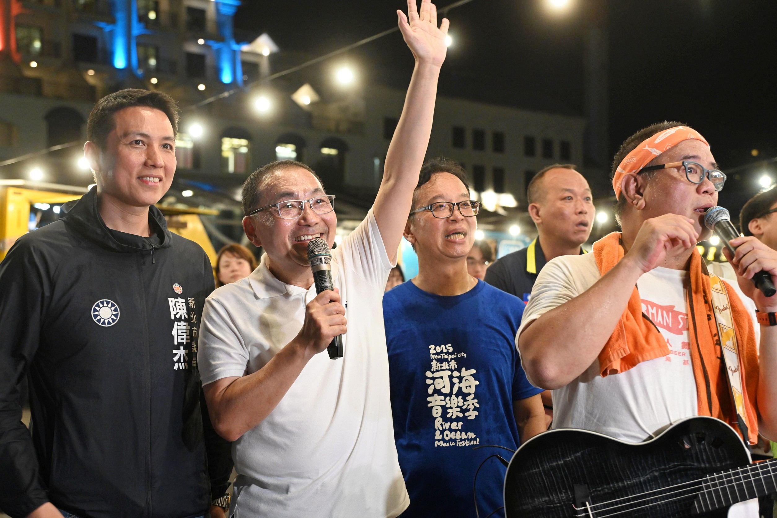 2025新北市河海音樂季今（28）日於淡水漁人舞台熱鬧開唱