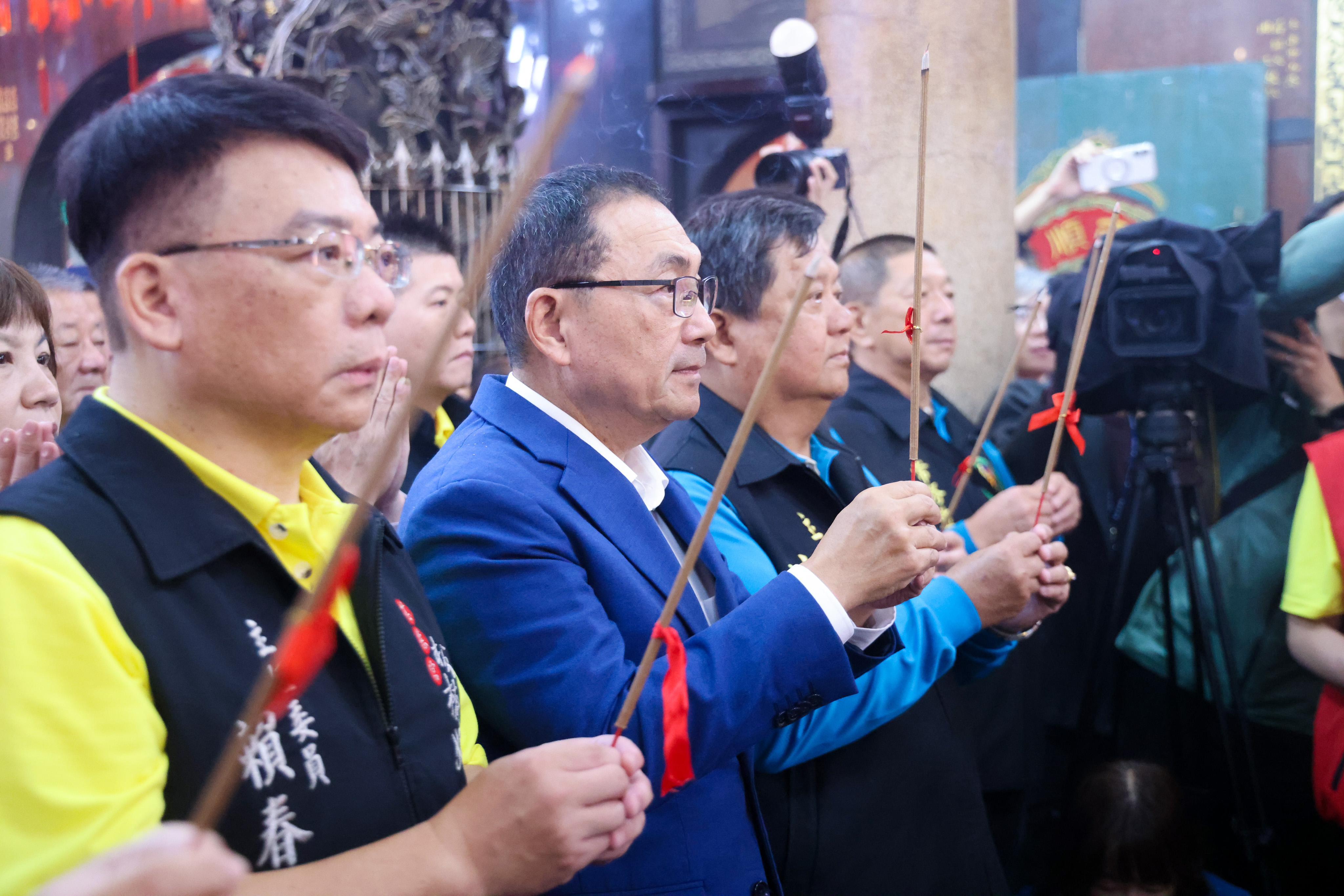 板橋慈惠宮今(2)日舉辦2025文化交流慶典「慈惠宮、拱天宮 百年會香」—祈福踩街活動。